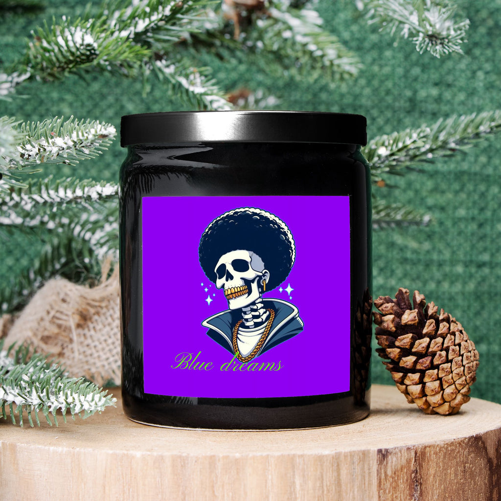 Candle Ceramic 8oz (Black)