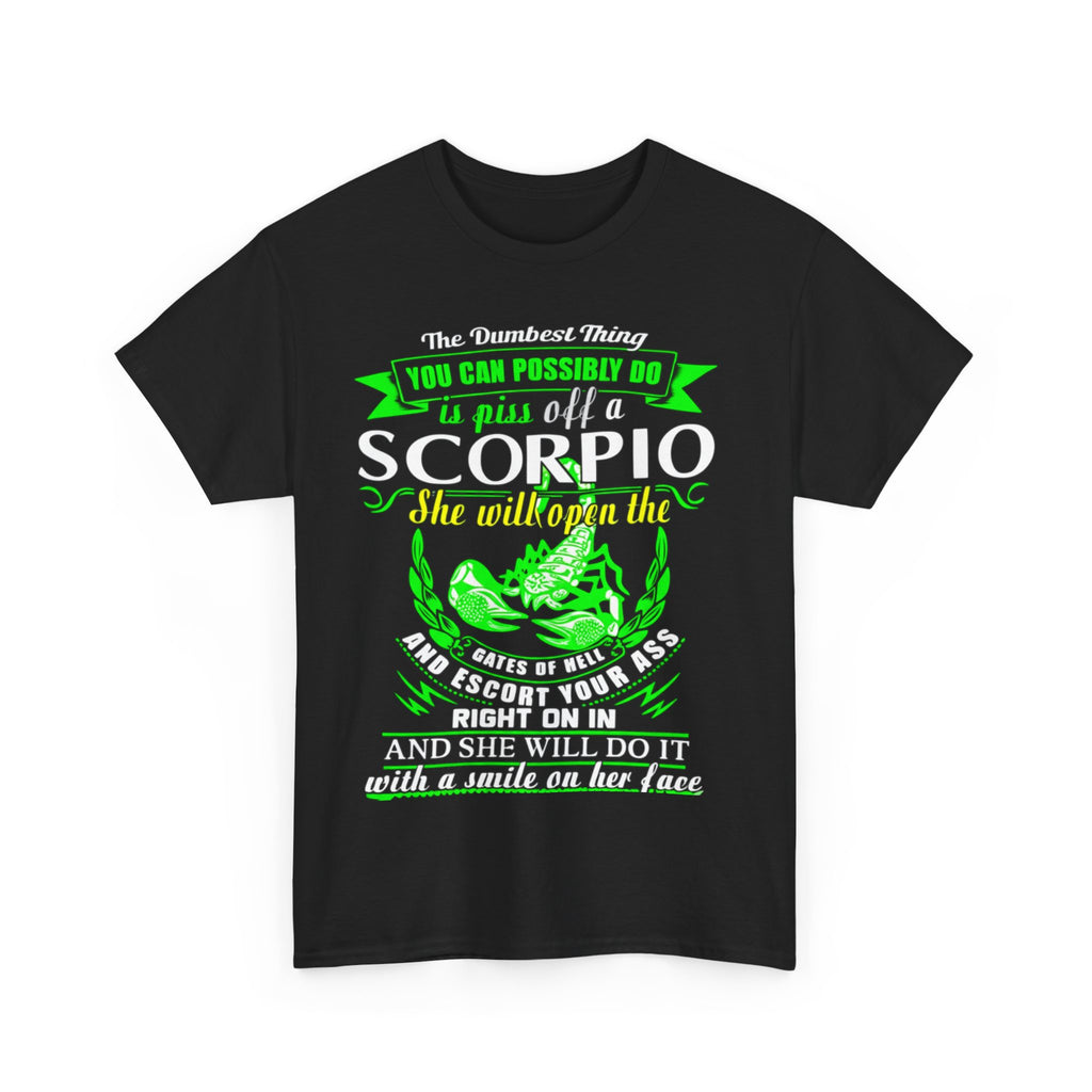 Scorpio Quote Tee, Unisex Heavy Cotton T-Shirt for Astrology Lovers, Birthday Gift, Zodiac Apparel, Unique Graphic Tee