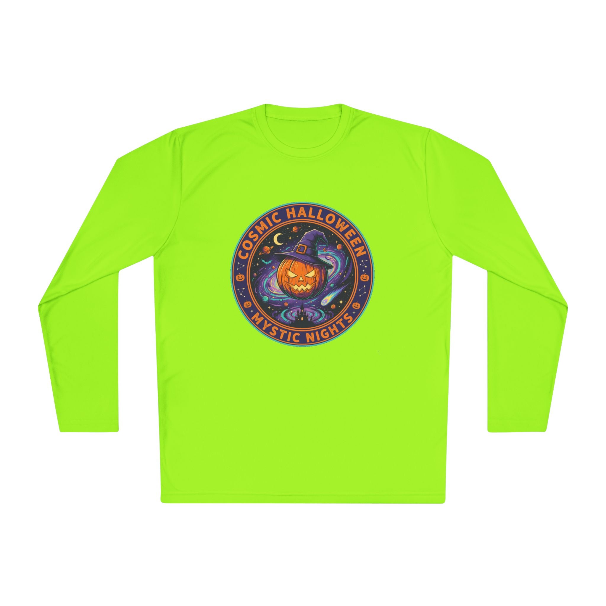 Cosmic Halloween Unisex Long Sleeve Tee, Halloween Shirt, Fall Fashion, Festival Outfit, Spooky Events, Seasonal Apparel, Gift Idea