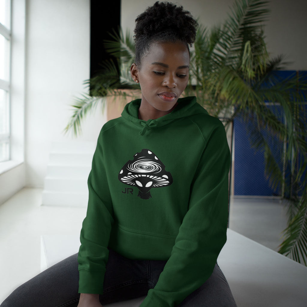 Cosmic Mushroom Unisex Hoodie, Planetary Vibes Sweatshirt, Psychedelic Gift for Nature Lovers, Unique Apparel for Festivals