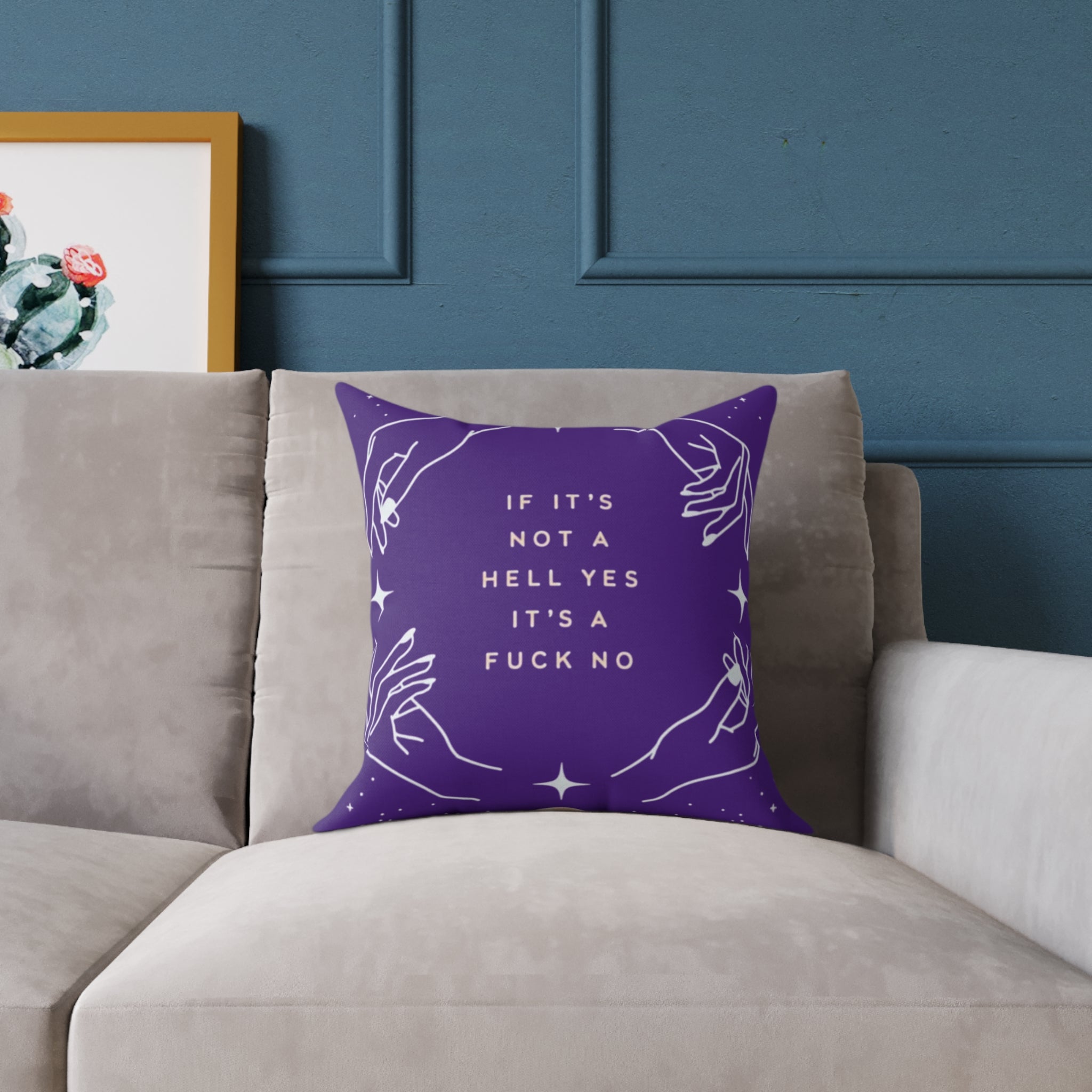 Bold Affirmation Pillow, Decorative Pillow, Home Decor, Motivational Gift, Room Accent, Funny Quote Pillow