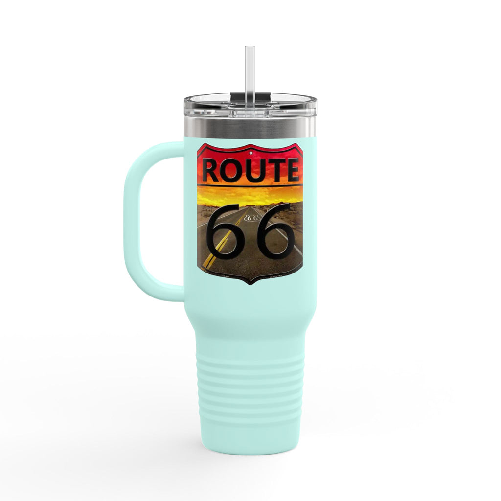 Route 66 Insulated Travel Mug - 40oz Adventure Cup for Road Trips