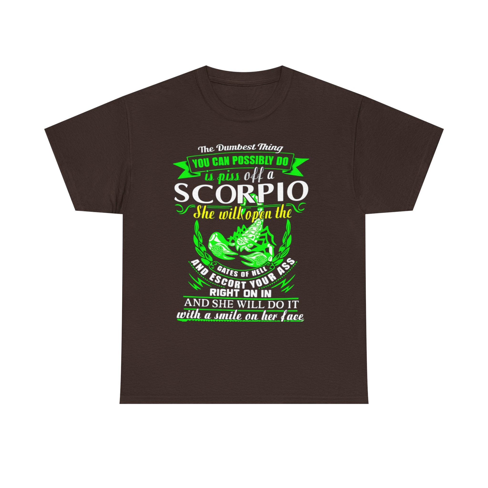 Scorpio Quote Tee, Unisex Heavy Cotton T-Shirt for Astrology Lovers, Birthday Gift, Zodiac Apparel, Unique Graphic Tee