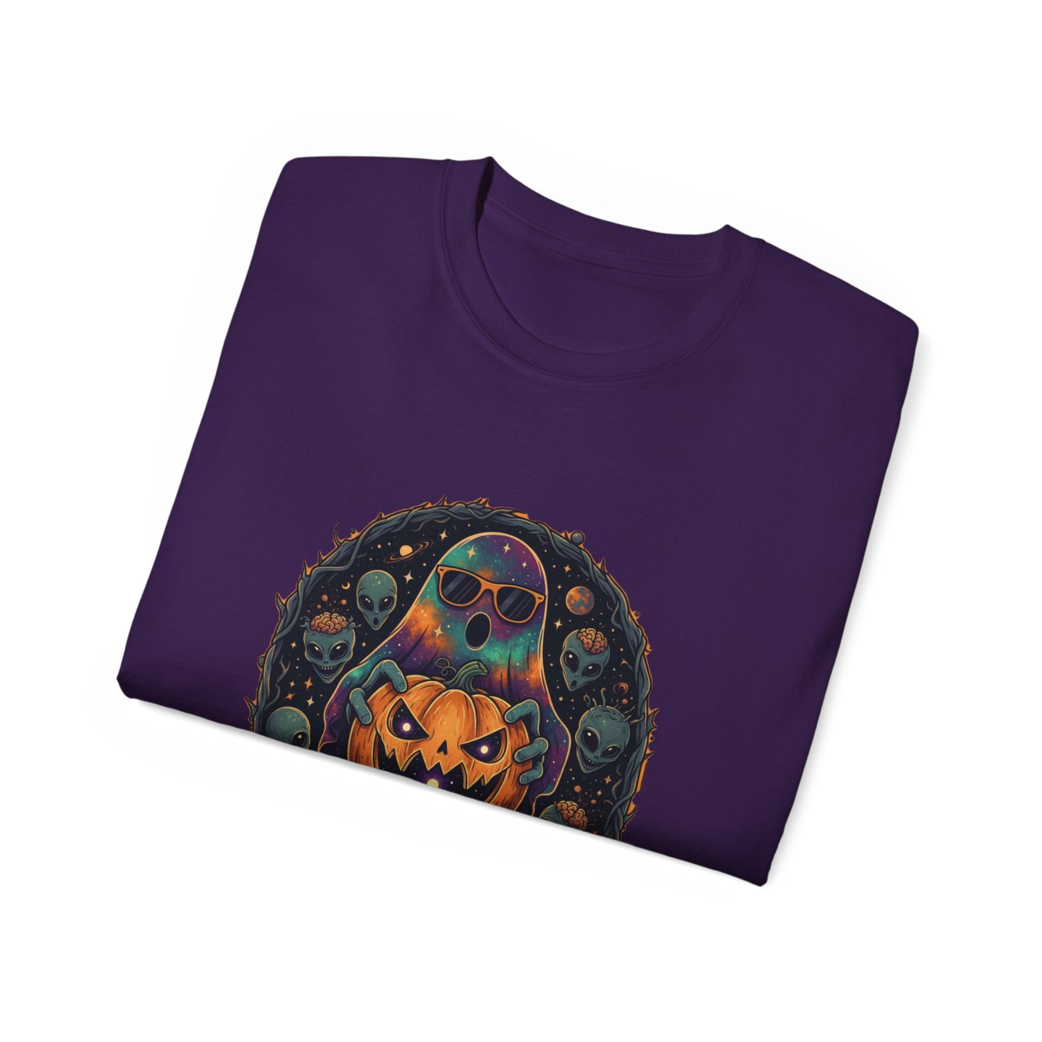 Astral Earthwear Pumpkin Graphic Unisex Tee, Halloween Shirt, Fall Outfit, Casual Wear, Spooky T-Shirt, Unique Gift Idea