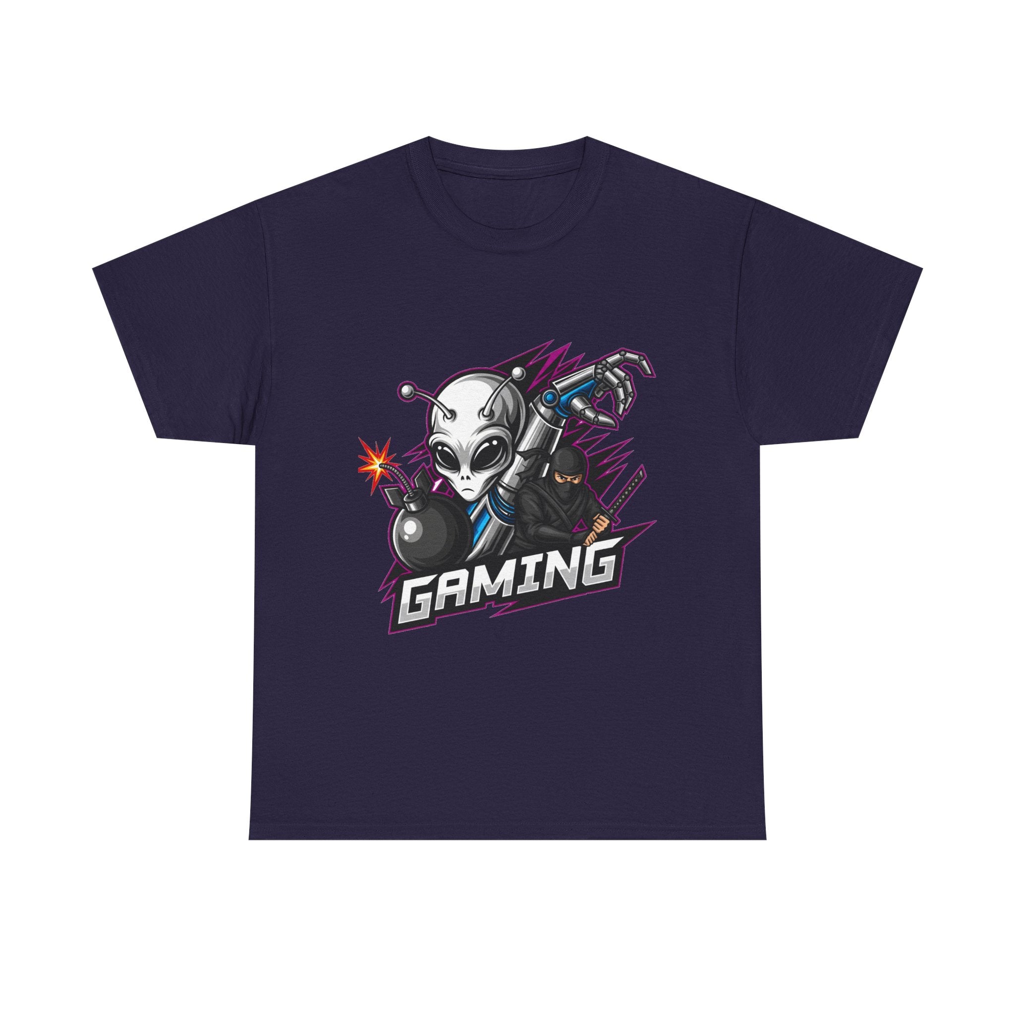 Gaming Alien Unisex Cotton Tee - Perfect for Gamers, Casual Wear, Birthday Gifts, Gaming Events, Unique Apparel