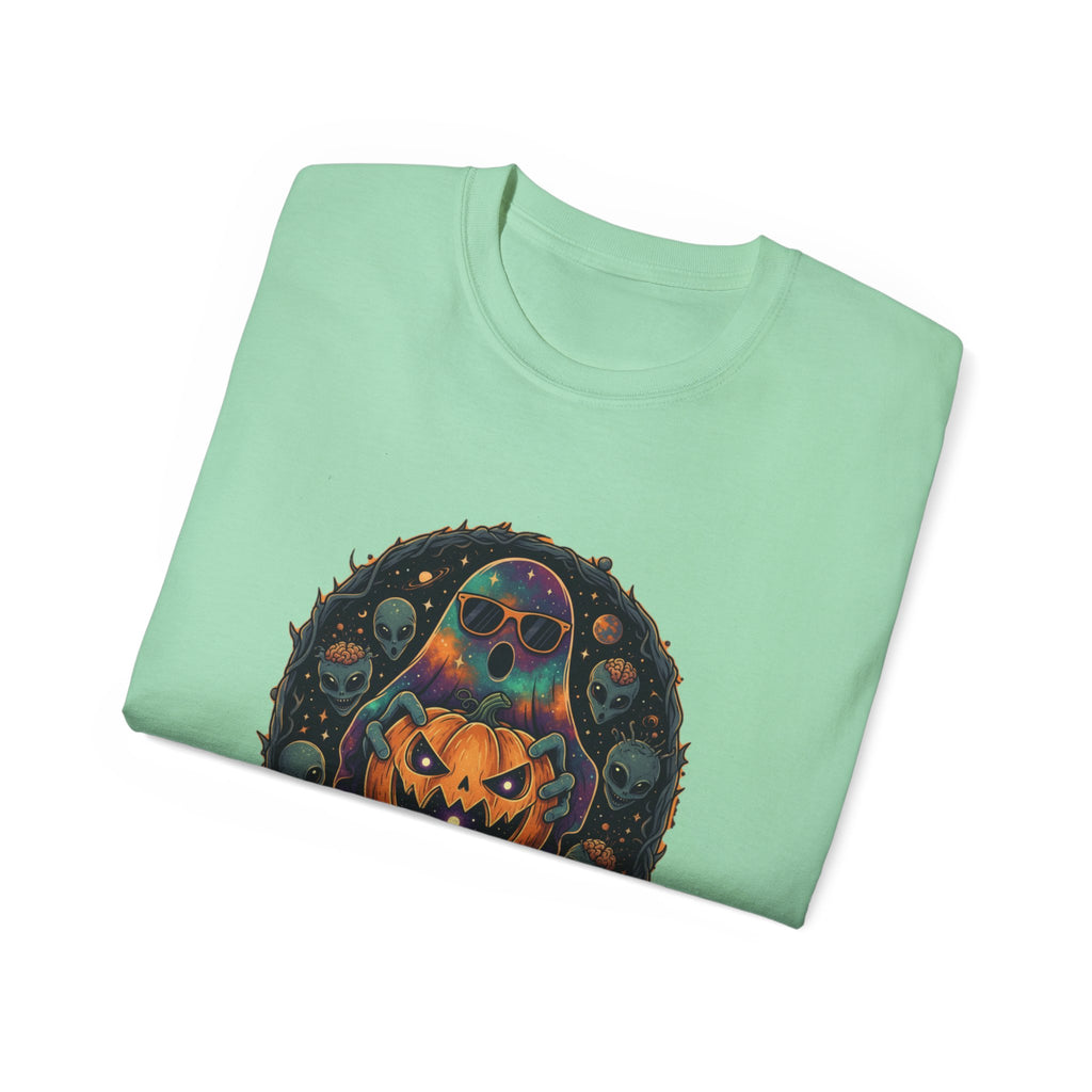 Astral Earthwear Pumpkin Graphic Unisex Tee, Halloween Shirt, Fall Outfit, Casual Wear, Spooky T-Shirt, Unique Gift Idea