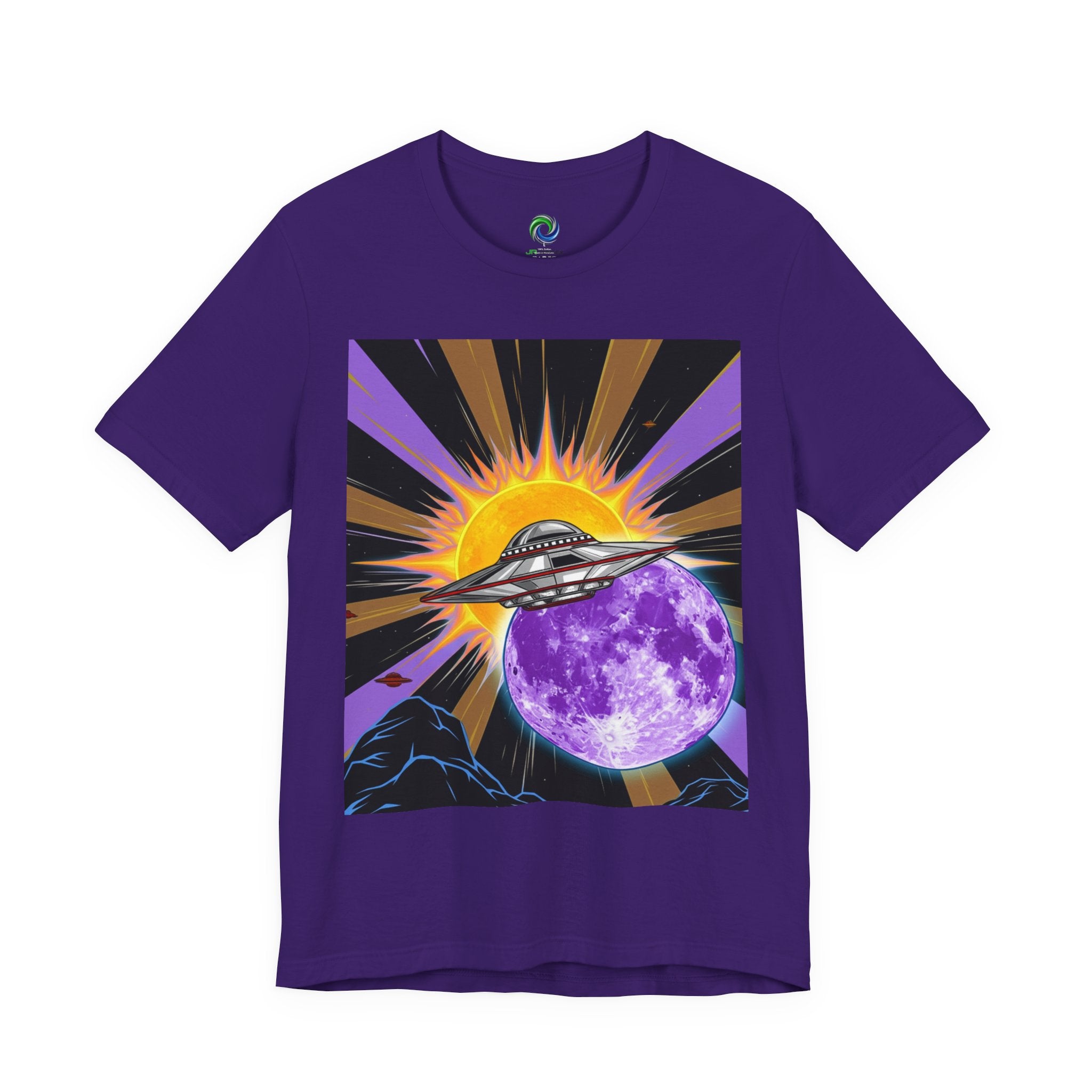 Cosmic UFO Tee for Space Lovers, Retro Graphic Tee, Unisex Planet Shirt, Alien Graphic Tee, Gift for Astronaut Fans
