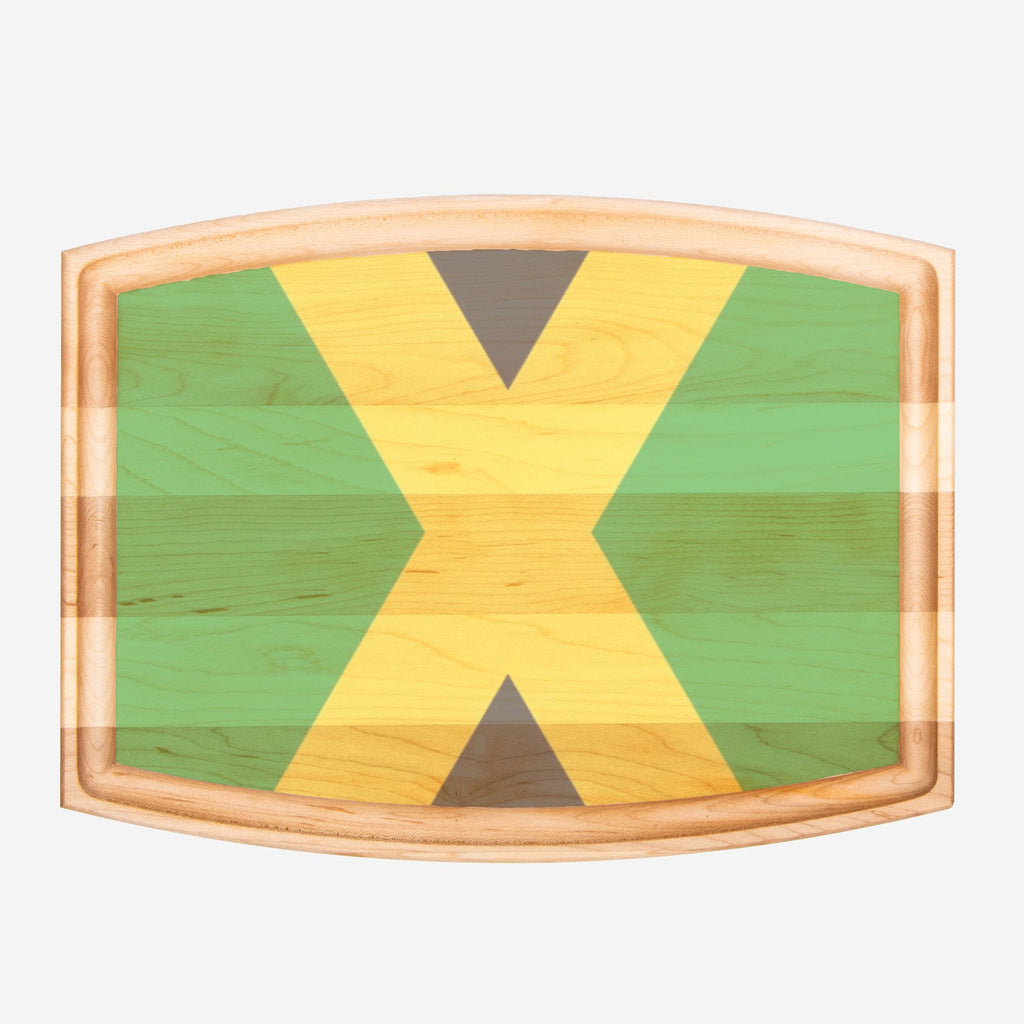 Arched Wood Cutting Board with Groove - 12" x 9"