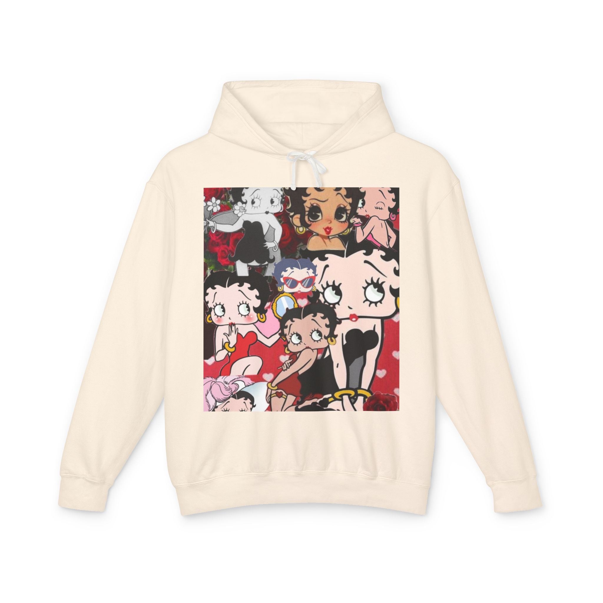 Cute Betty Boop Inspired Unisex Hoodie, Lightweight Hooded Sweatshirt for Women and Men, Gift for Friends, Cozy Fashion, Casual Wear, [...]
