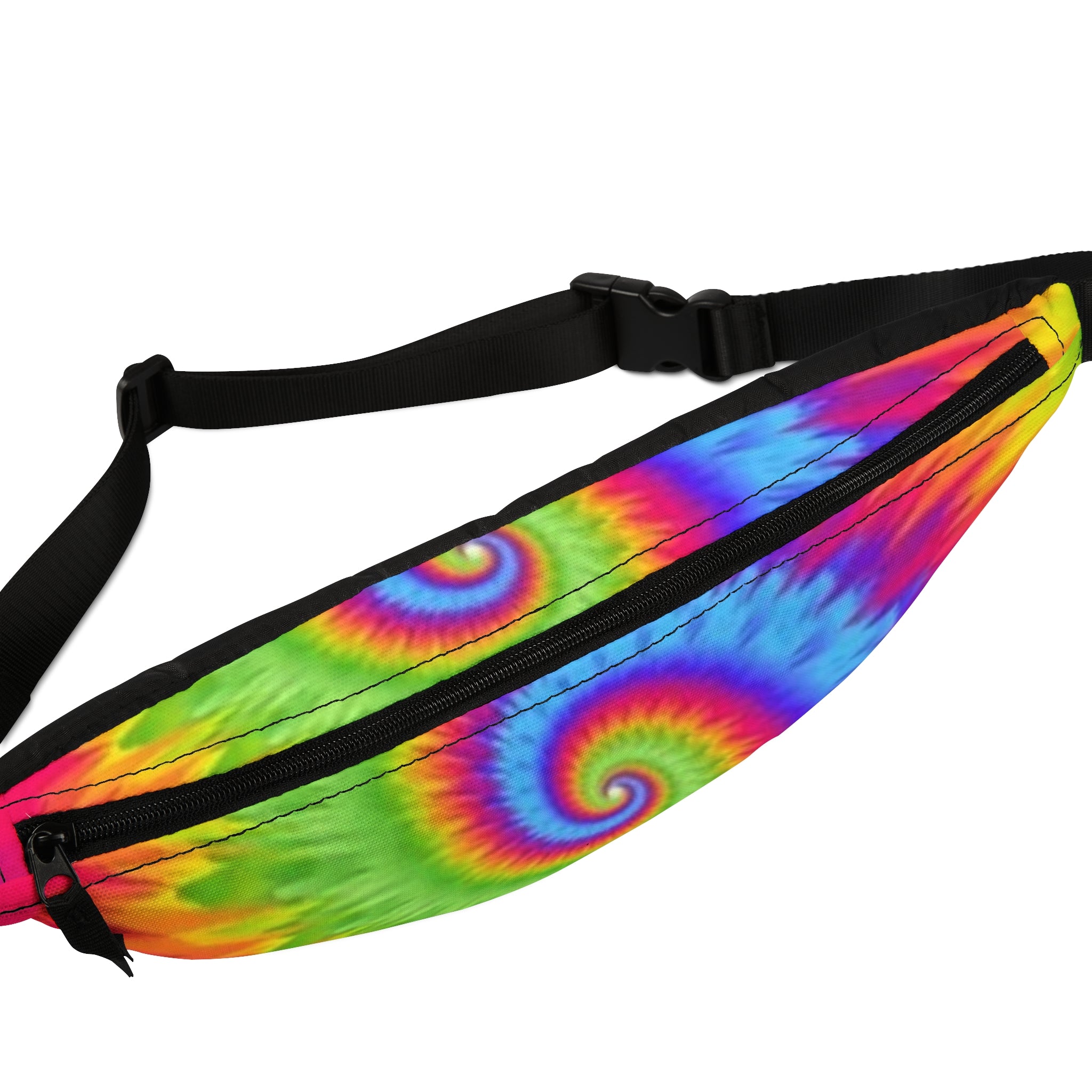 Colorful Tie-Dye Fanny Pack | Bohemian Festival Accessory, Summer Vibes, Travel Waist Bag, Gift for Music Lovers, Rainbow Backpack