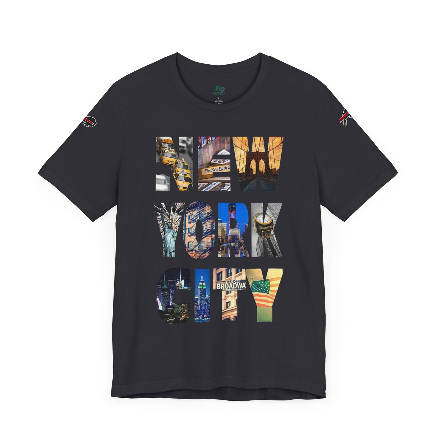 New York City & Bills Graphic Tee - Unisex Jersey Short Sleeve Shirt for Sports Fans