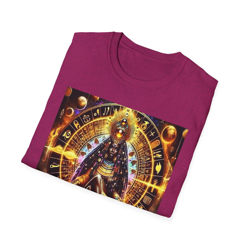 Cosmic Vibes Unisex T-Shirt, Spiritual Tee, Ankh Design Shirt, Festival Wear, Gift for Mystic Souls, Meditation Apparel