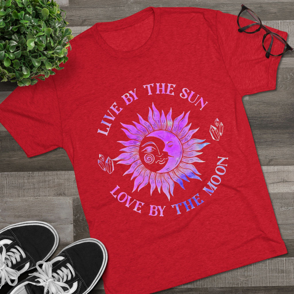 Live By The Sun, Love By The Moon T-Shirt, Unisex Graphic Tee, Astrology Shirt, Spiritual Apparel, Gift for Star Lovers