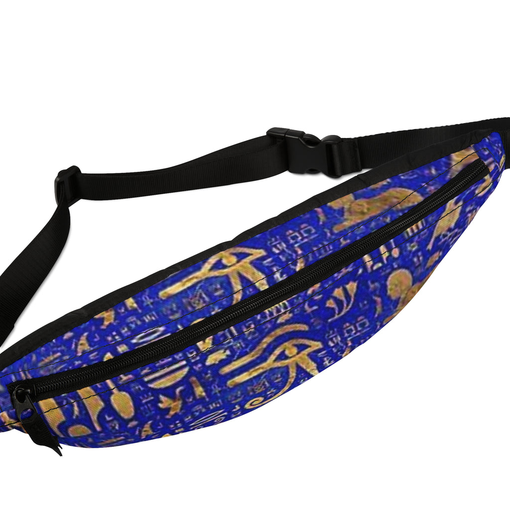 Ancient Egyptian Pattern Fanny Pack, Bohemian Sling Bag, Festival Travel Bag, Unique Gift for Adventurers, Trendy Statement Accessory