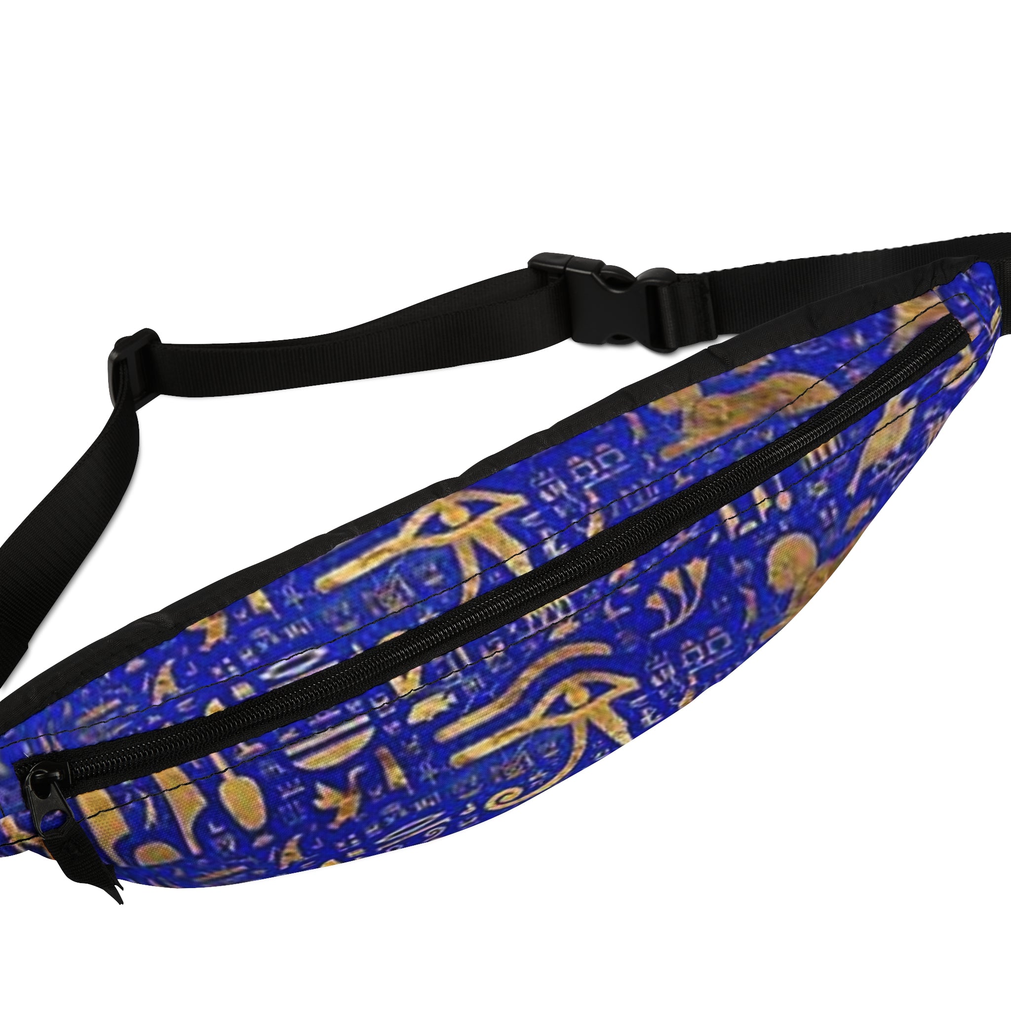 Ancient Egyptian Pattern Fanny Pack, Bohemian Sling Bag, Festival Travel Bag, Unique Gift for Adventurers, Trendy Statement Accessory