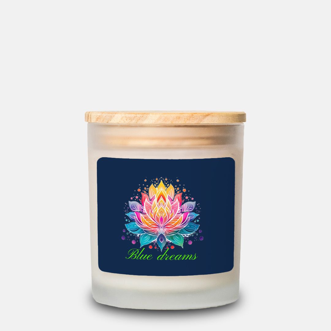 Candle Frosted Glass (Hand Poured 11 oz)