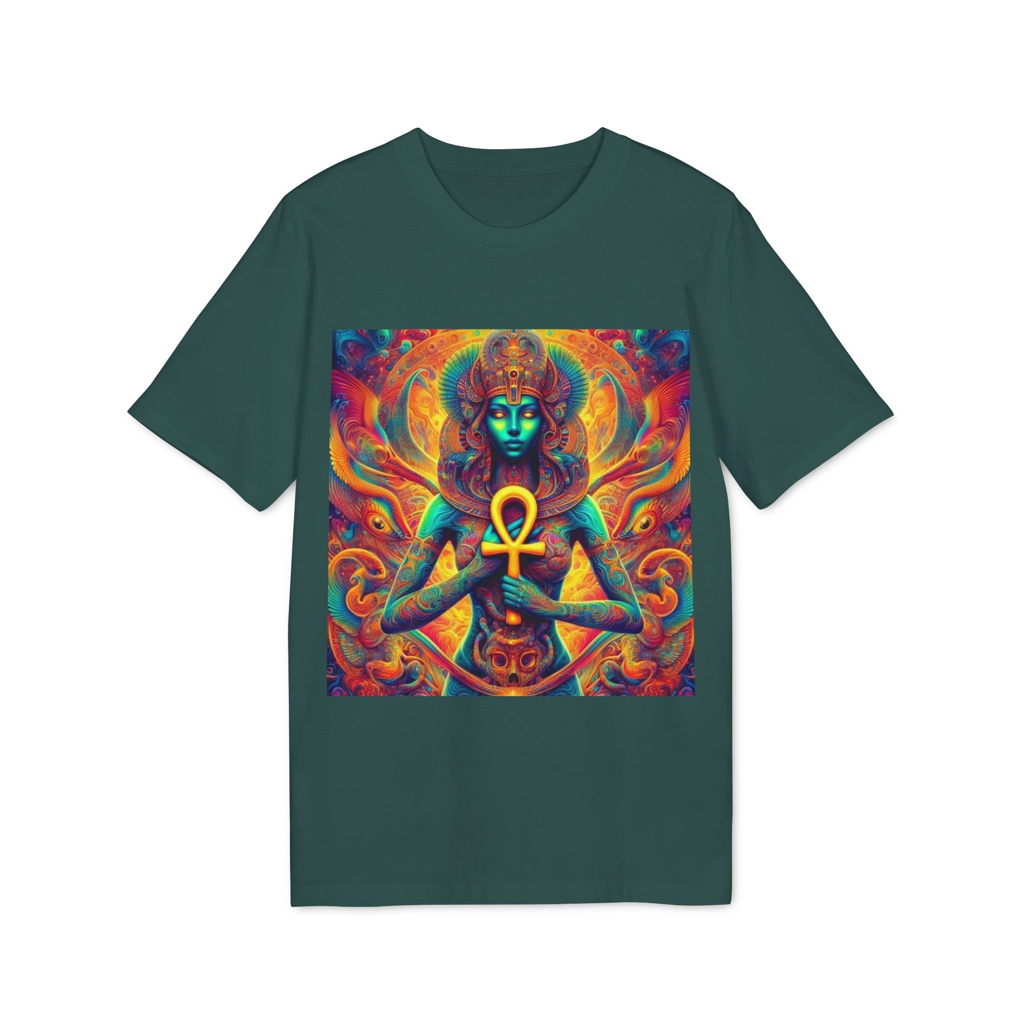 Vibrant Goddess Graphic T-Shirt, Spiritual Tee for Art Lovers, Festival Wear, Holistic Lifestyle, Unisex Bohemian Top, Unique Gift Idea