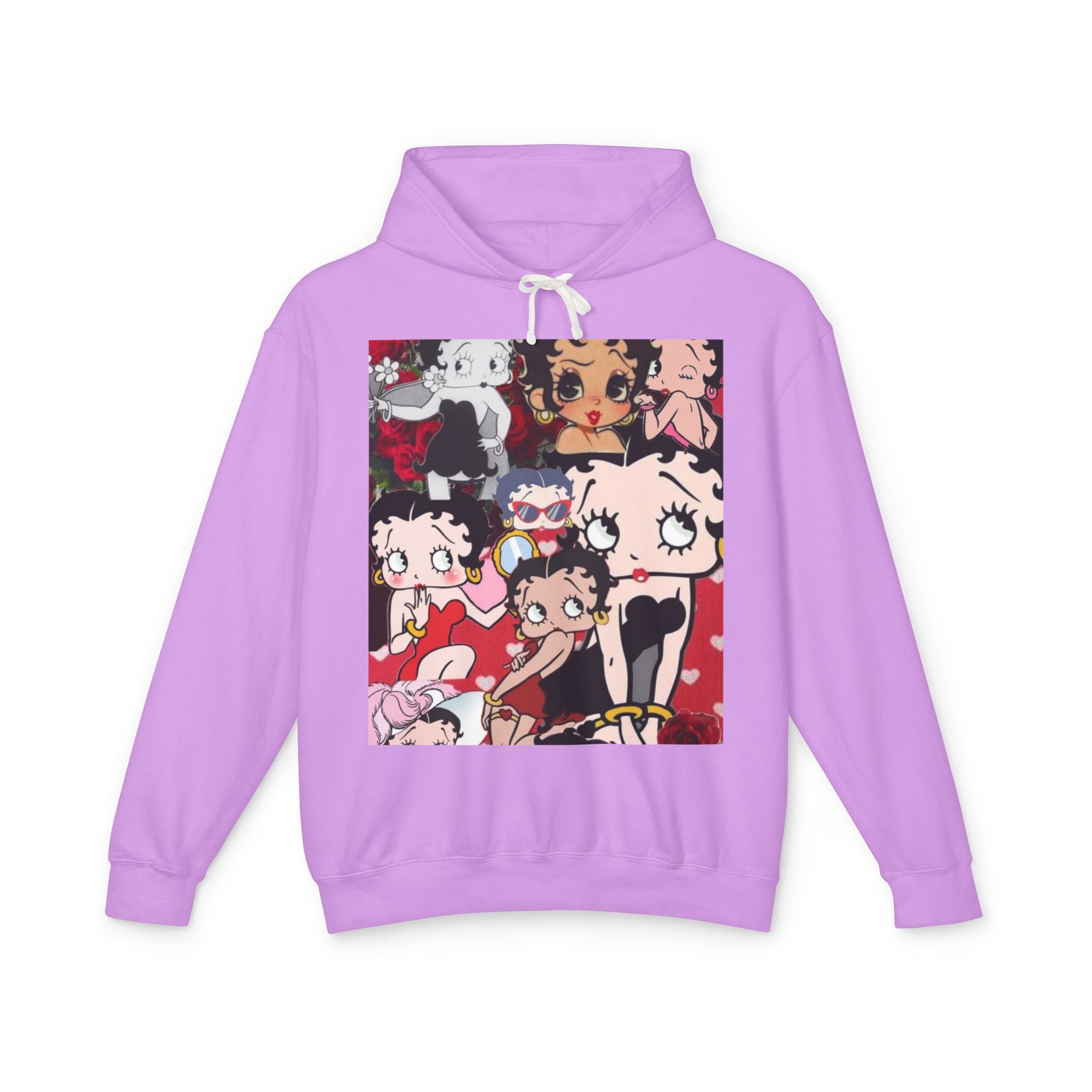 Cute Betty Boop Inspired Unisex Hoodie, Lightweight Hooded Sweatshirt for Women and Men, Gift for Friends, Cozy Fashion, Casual Wear, [...]