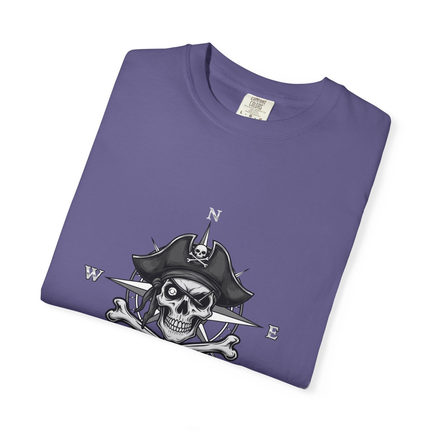 Astral Pirate Garment-Dyed T-shirt | Casual Crew Neck Tee, Pirate Apparel, Graphic Tee, Unisex T-shirt, Gift for Adventurers