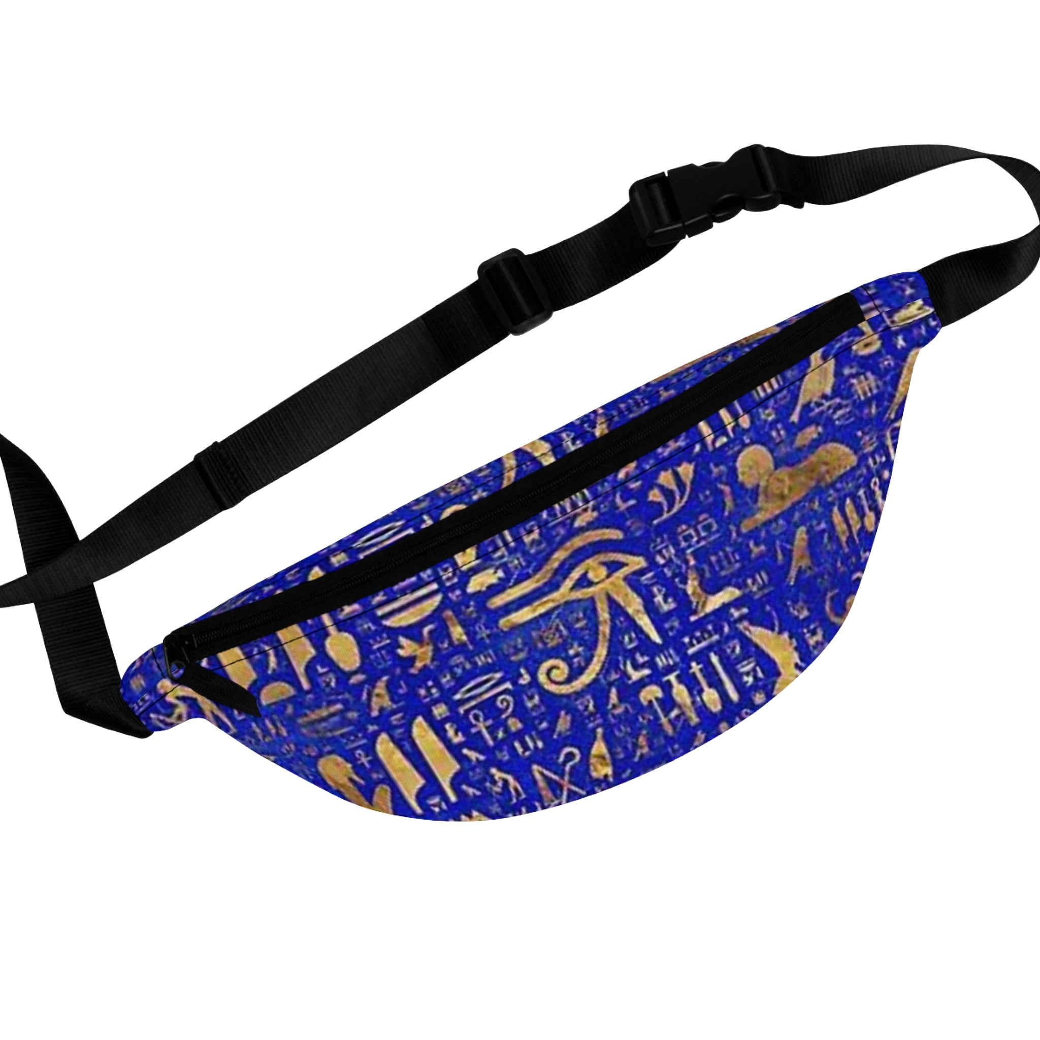 Ancient Egyptian Pattern Fanny Pack, Bohemian Sling Bag, Festival Travel Bag, Unique Gift for Adventurers, Trendy Statement Accessory