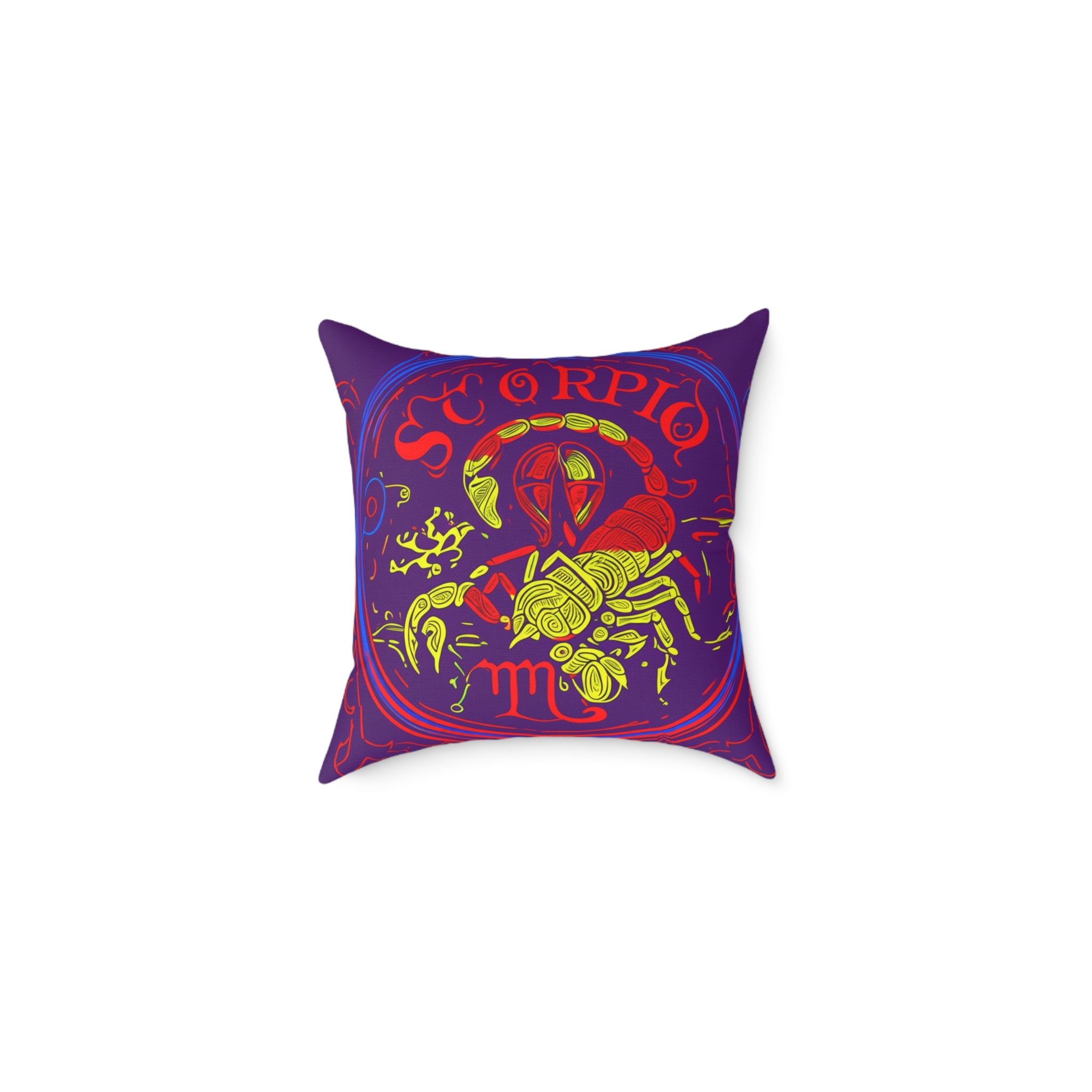 Scorpio Zodiac Canvas Pillow | Astrology Home Decor, Gift for Astrologers, Horoscope Accent Cushion, Colorful Throw Pillow