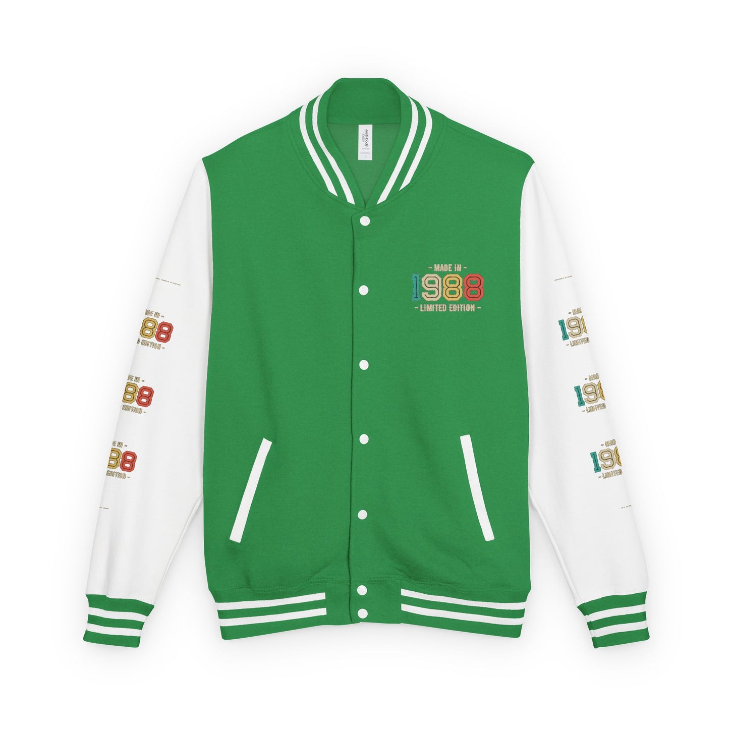 Unisex Heavyweight Letterman Jacket - Nostalgia & Comfort for 1980s Lovers, Perfect for Cozy Nights, Gifts for Birthdays, Class [...]