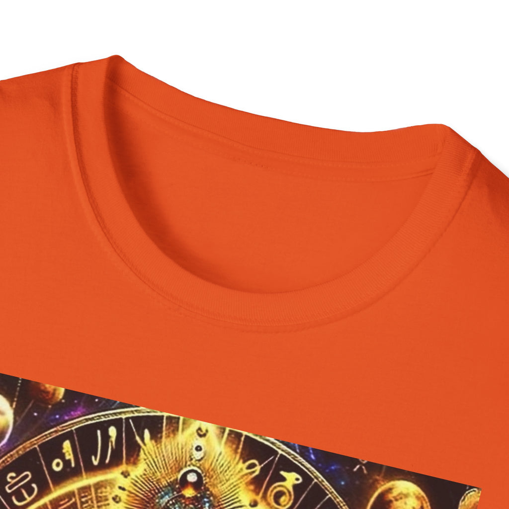 Cosmic Vibes Unisex T-Shirt, Spiritual Tee, Ankh Design Shirt, Festival Wear, Gift for Mystic Souls, Meditation Apparel