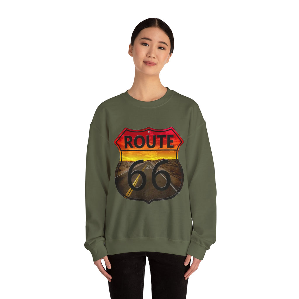 Route 66 Adventure Crewneck Sweatshirt - Unisex Heavy Blend™