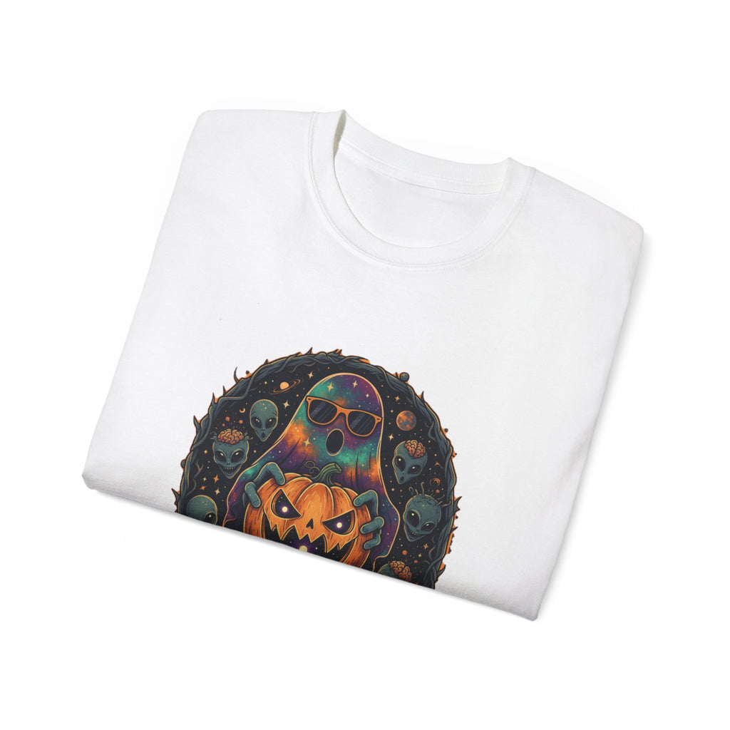 Astral Earthwear Pumpkin Graphic Unisex Tee, Halloween Shirt, Fall Outfit, Casual Wear, Spooky T-Shirt, Unique Gift Idea