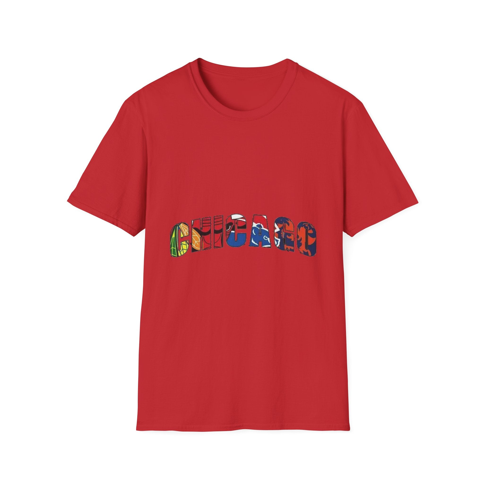 Chicago Colorful Graphic Unisex Softstyle T-Shirt