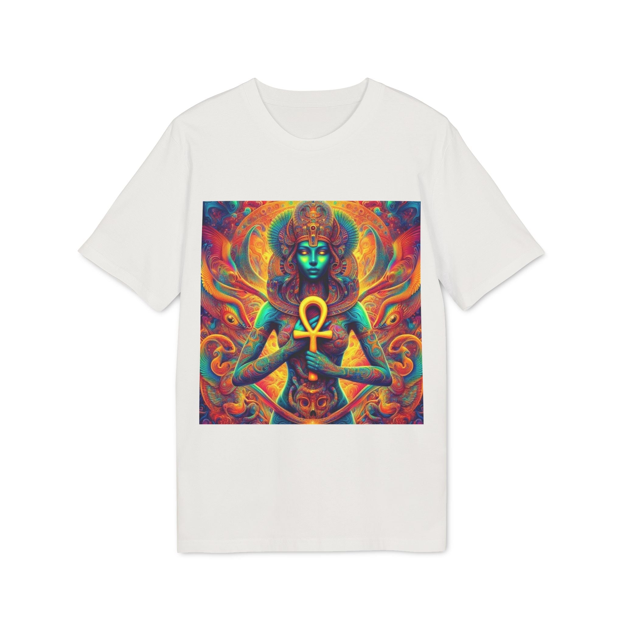 Vibrant Goddess Graphic T-Shirt, Spiritual Tee for Art Lovers, Festival Wear, Holistic Lifestyle, Unisex Bohemian Top, Unique Gift Idea