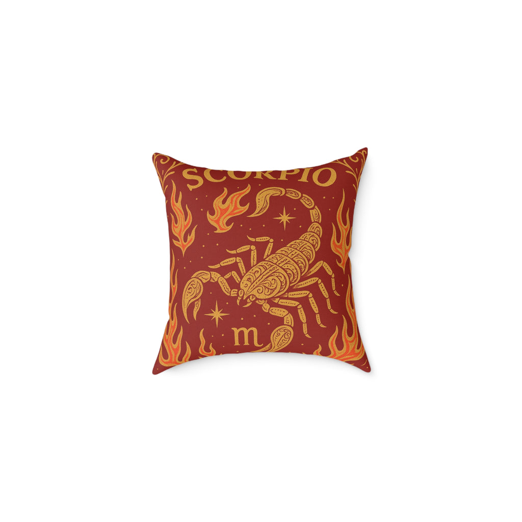 Scorpio Astrology Pillow, Zodiac Decor, Home Throw Cushion, Scorpio Gift, Astrology Lovers Pillows