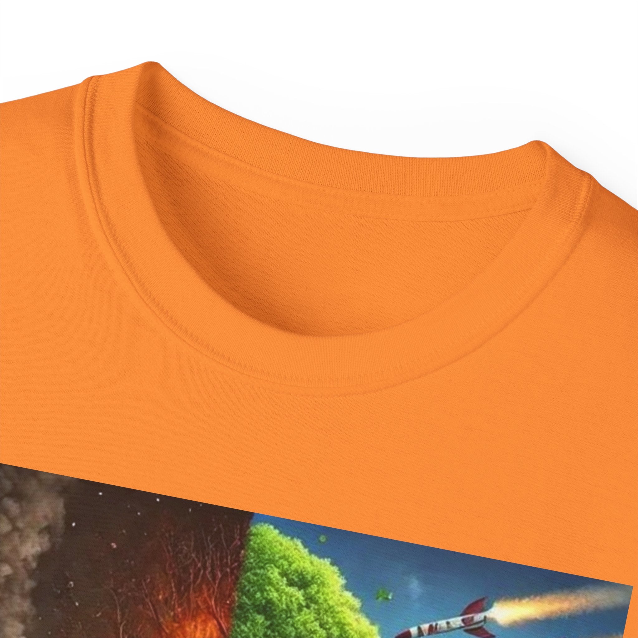 Eco-Conscious Graphic Tee - Nature vs. Pollution Art, Unisex T-Shirt for Environmental Awareness, Eco-Friendly Gift, Earth Day Apparel,