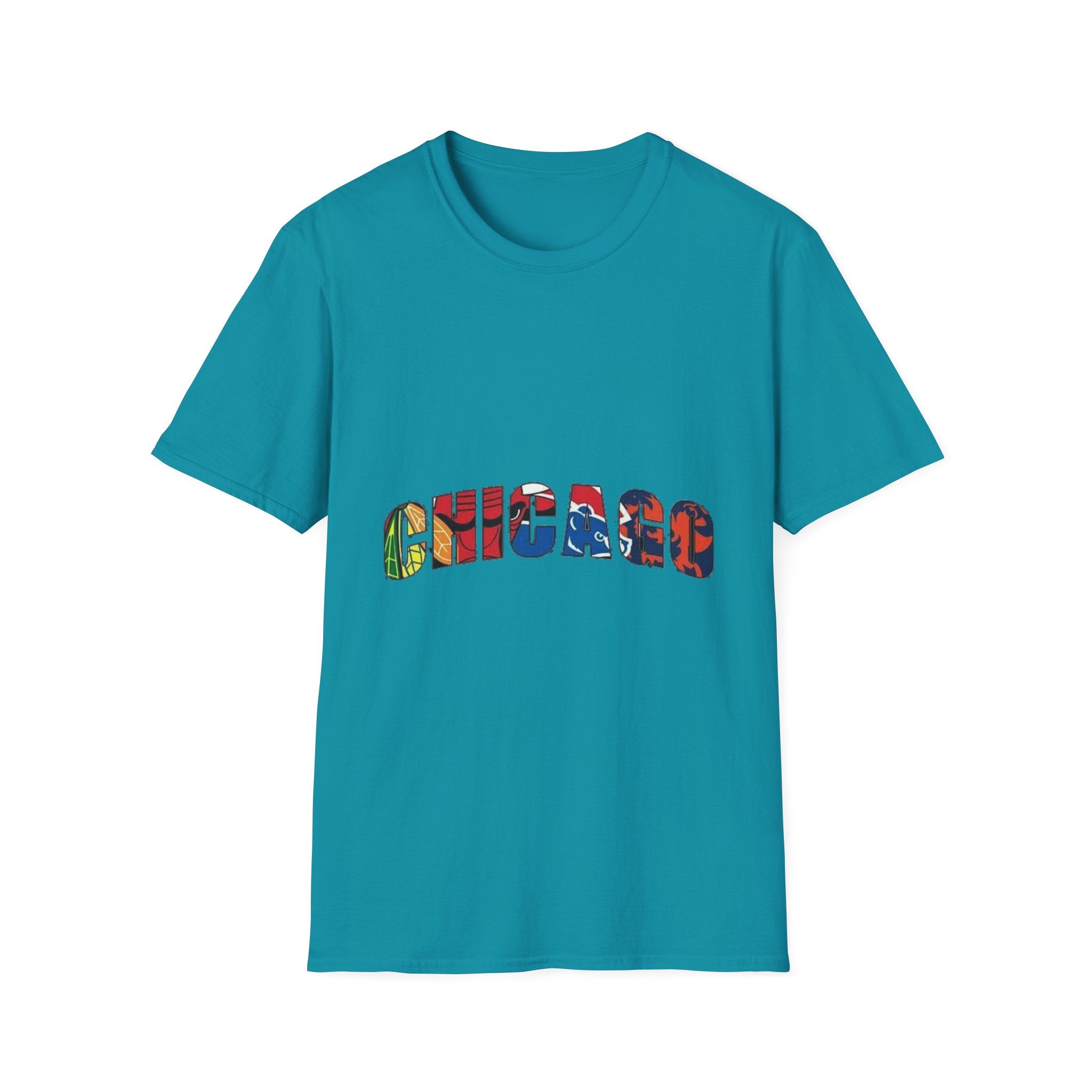 Chicago Colorful Graphic Unisex Softstyle T-Shirt