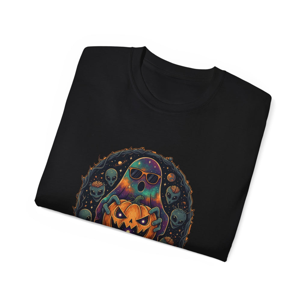 Astral Earthwear Pumpkin Graphic Unisex Tee, Halloween Shirt, Fall Outfit, Casual Wear, Spooky T-Shirt, Unique Gift Idea