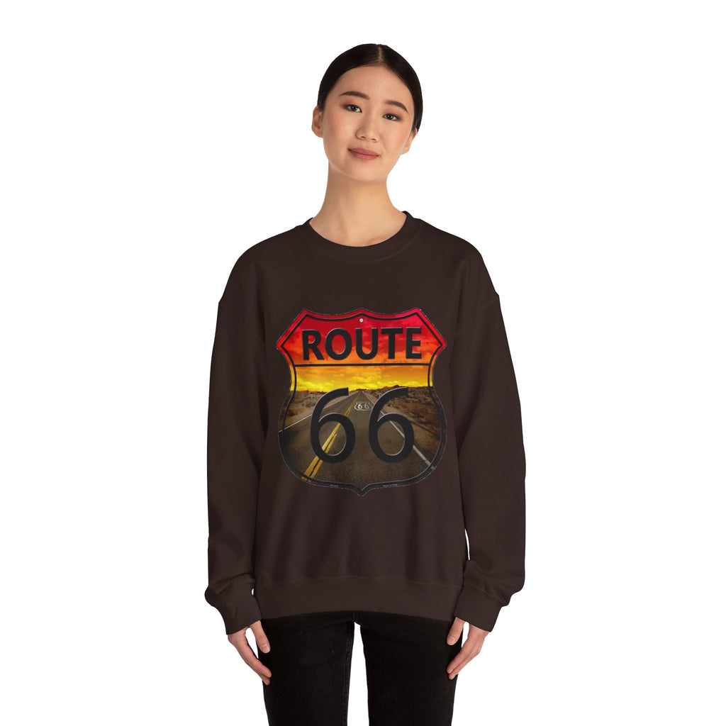 Route 66 Adventure Crewneck Sweatshirt - Unisex Heavy Blend™