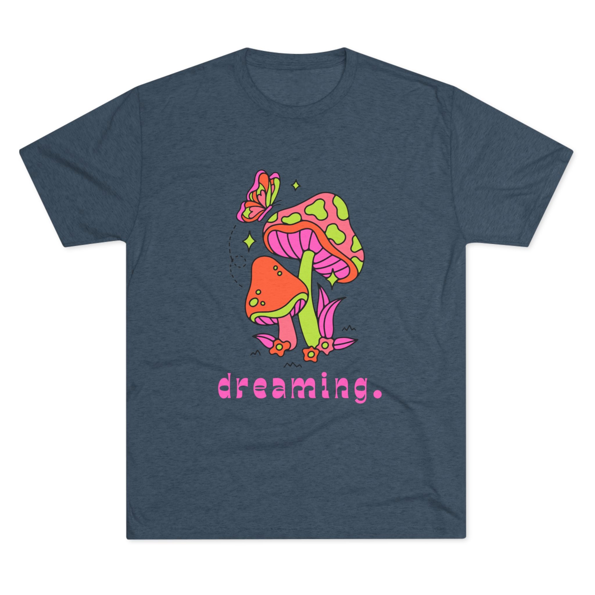 Dreamy Mushroom Unisex Tee, Cute Graphic Tee, Gifts for Dreamers, Casual Wear, Nature Lover's Apparel, Festival T-Shirt