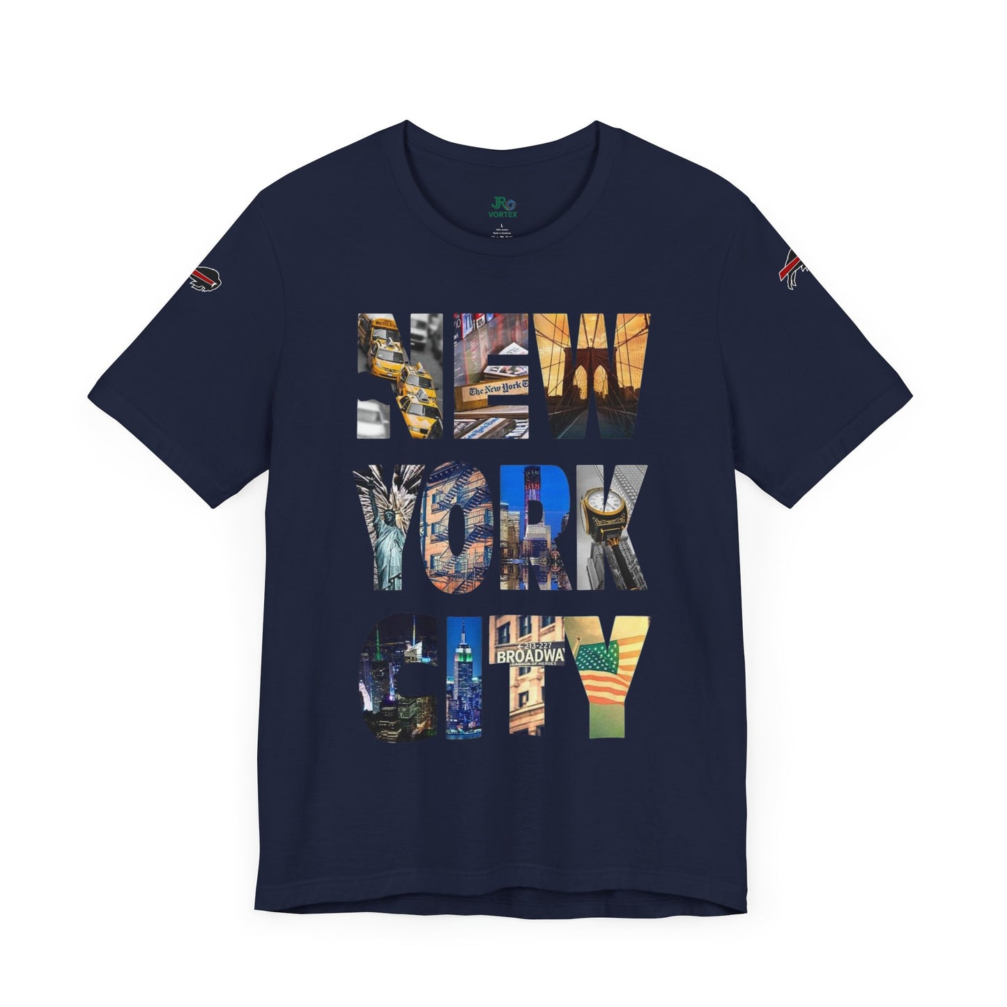 New York City & Bills Graphic Tee - Unisex Jersey Short Sleeve Shirt for Sports Fans