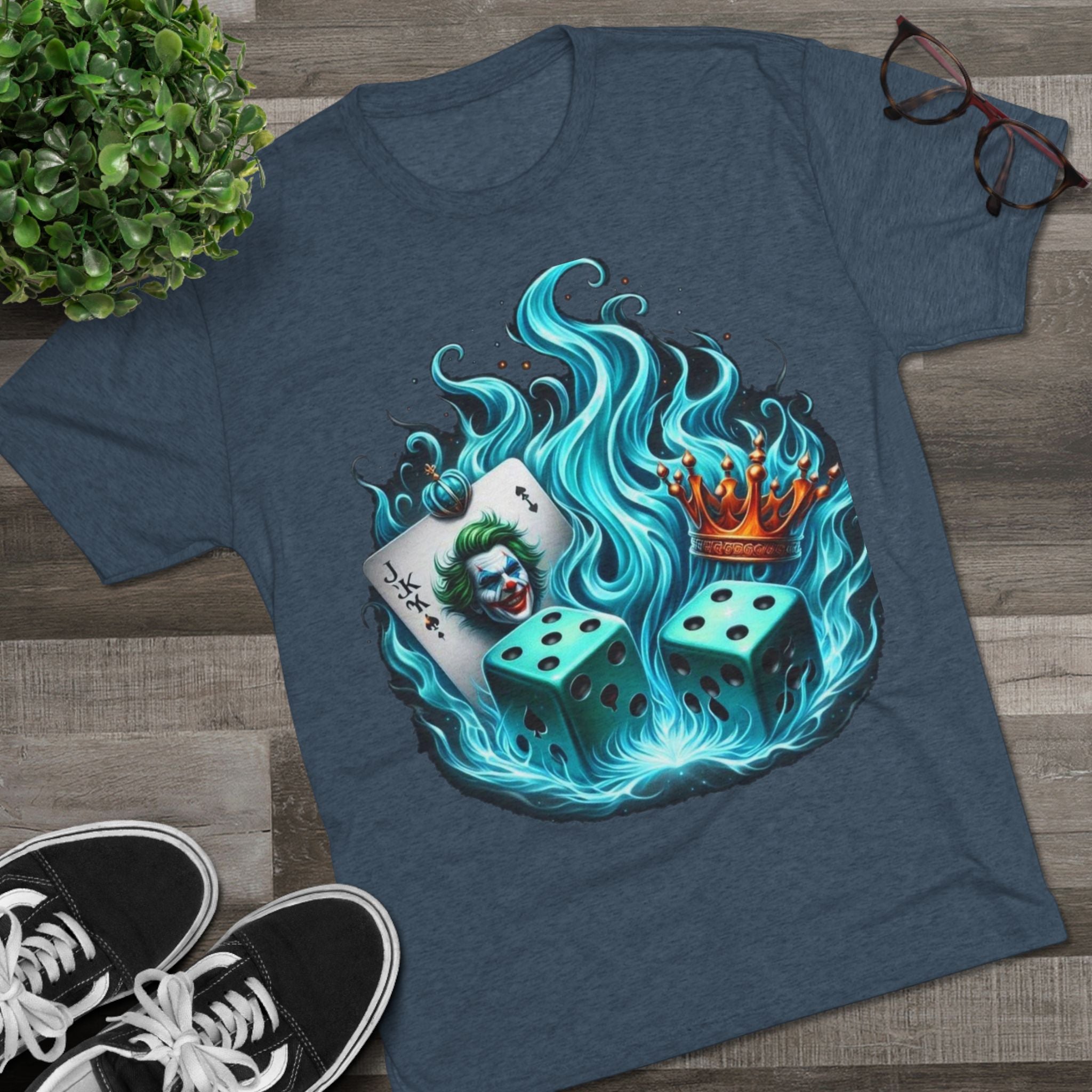 Gaming-Inspired Crew Tee: Joker Design, Cool Graphic T-Shirt, Casual Wear for Gamers, Perfect Gift for Game Night, Unique Collectible