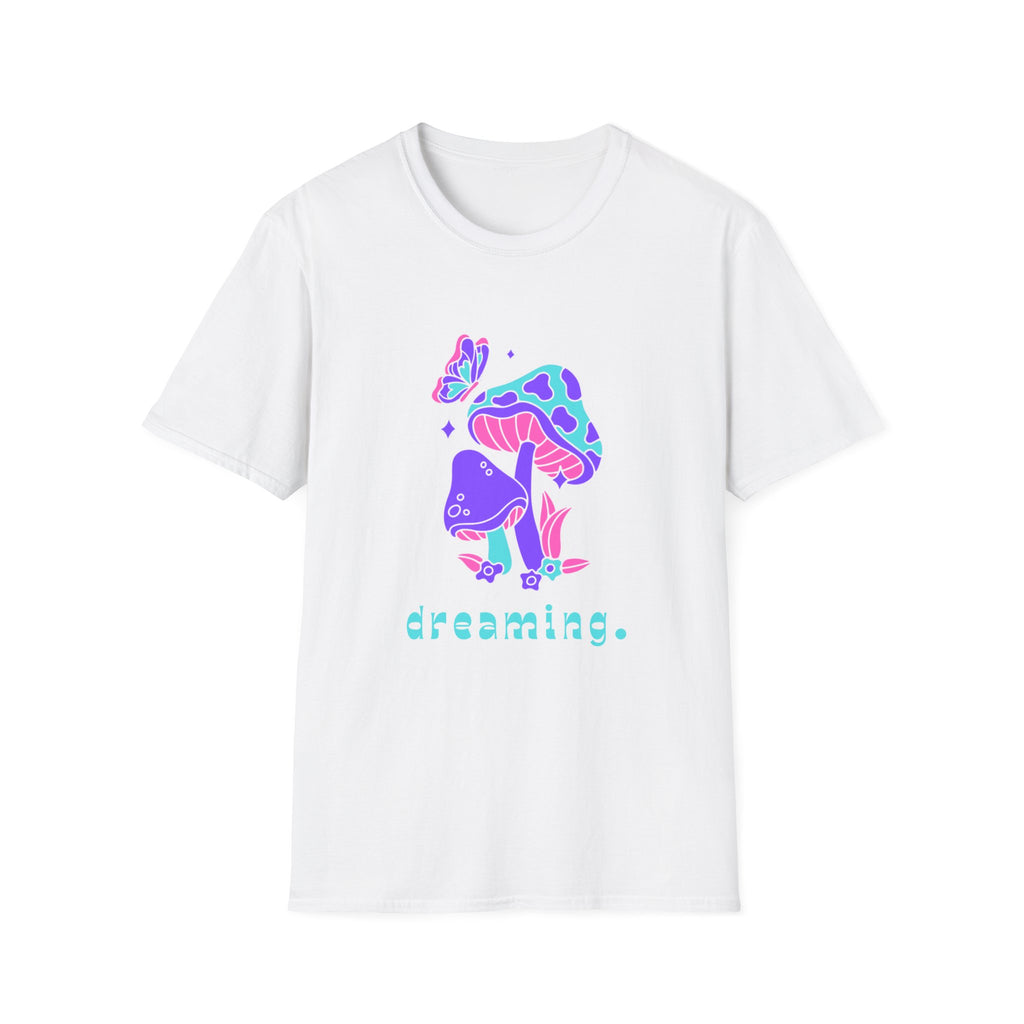 Dreamy Unisex Softstyle T-Shirt, Whimsical Shirt, Casual Wear, Nature Lover Gift, Eco-Friendly Tee, Unique Graphic Tee