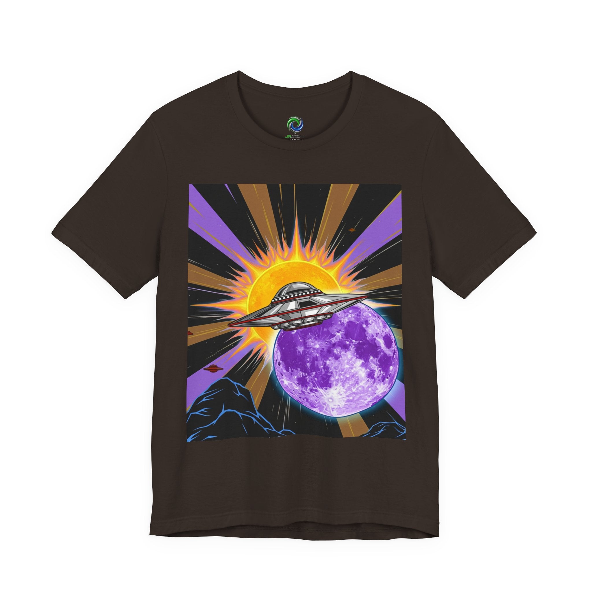 Cosmic UFO Tee for Space Lovers, Retro Graphic Tee, Unisex Planet Shirt, Alien Graphic Tee, Gift for Astronaut Fans