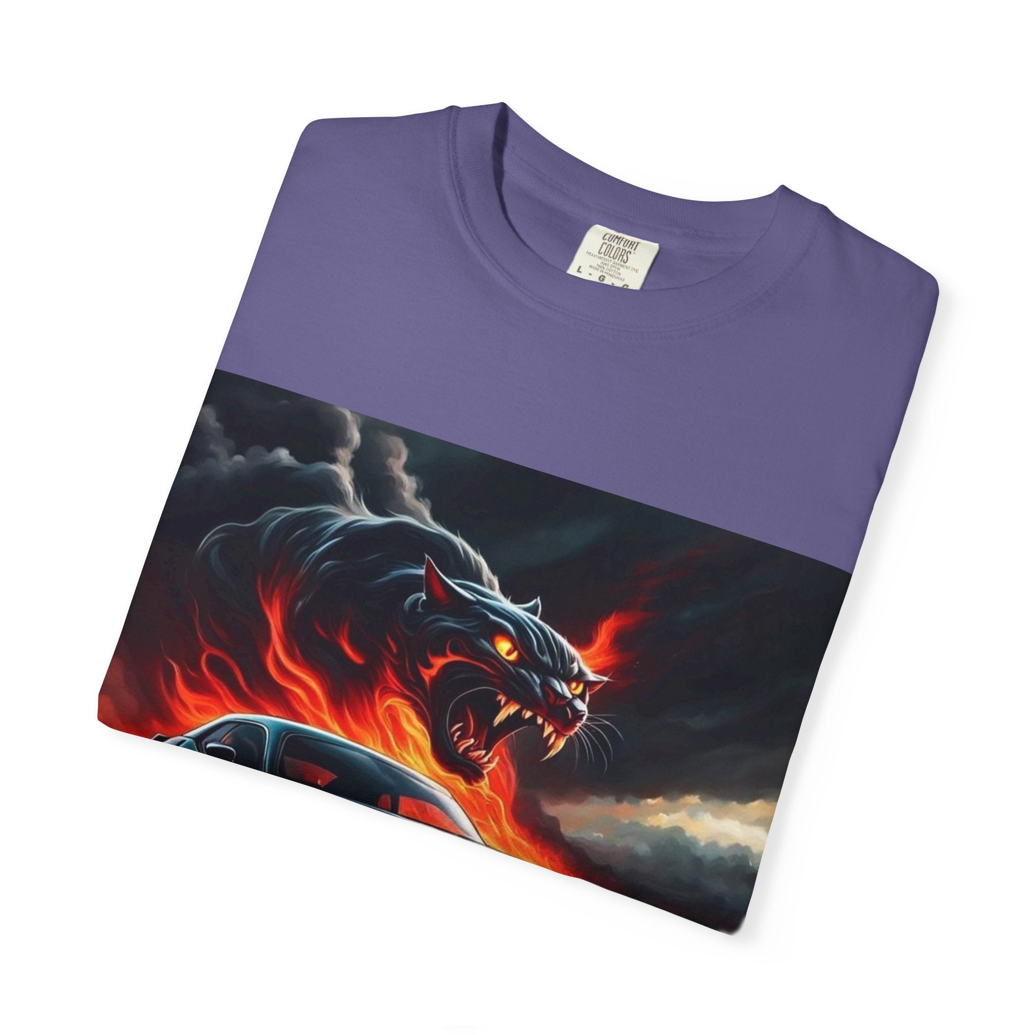 Unisex T-shirt Fire Hurricanecat Car Design