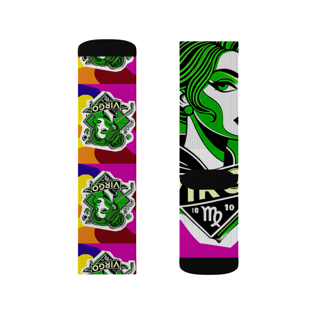 Fun Graphic Socks, Colorful Striped Socks, Unique Art Socks, Gift for Friends, Comfortable Everyday Wear