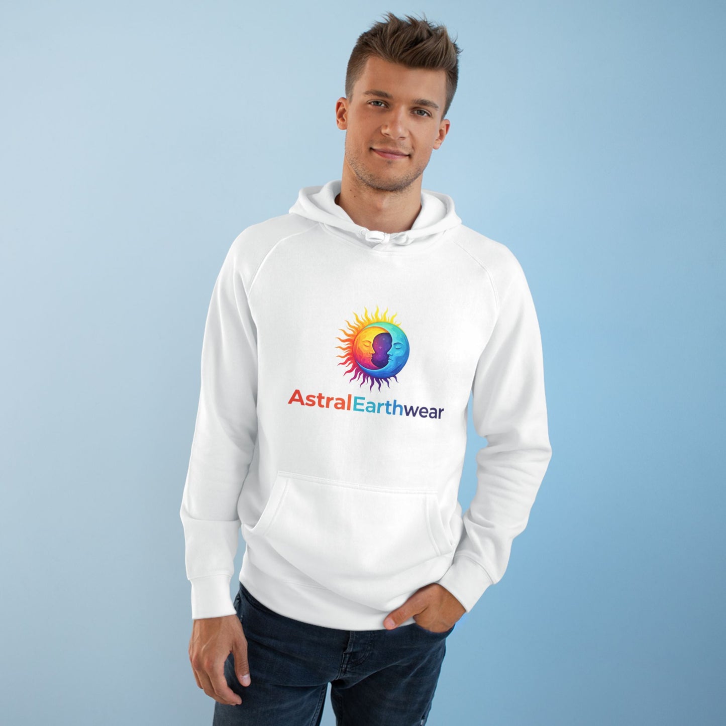 Astral Earthwear Unisex Hoodie, Cozy Gift for Space Lovers, Astrology Apparel, Everyday Sweatshirt, Ideal for Birthdays