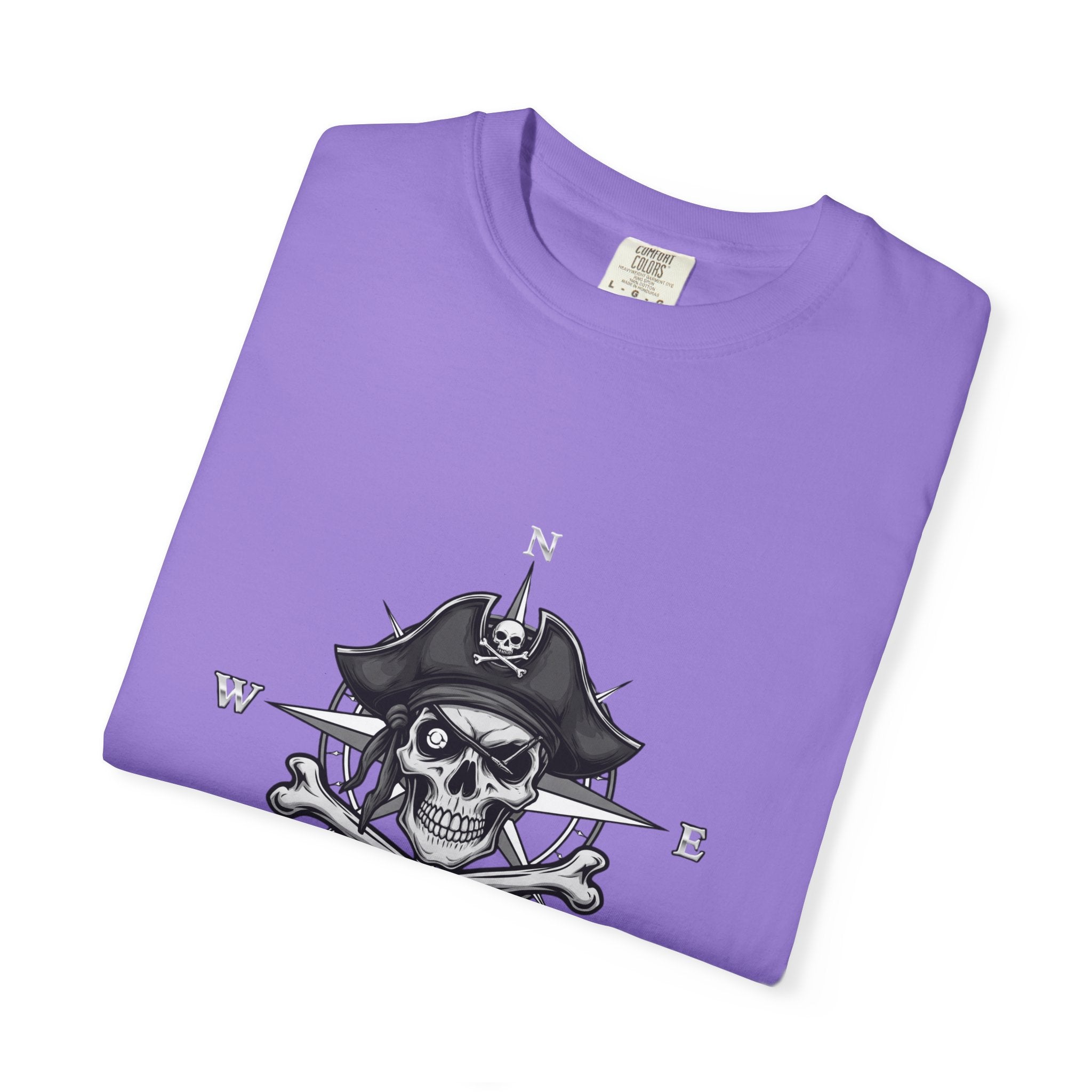Astral Pirate Garment-Dyed T-shirt | Casual Crew Neck Tee, Pirate Apparel, Graphic Tee, Unisex T-shirt, Gift for Adventurers