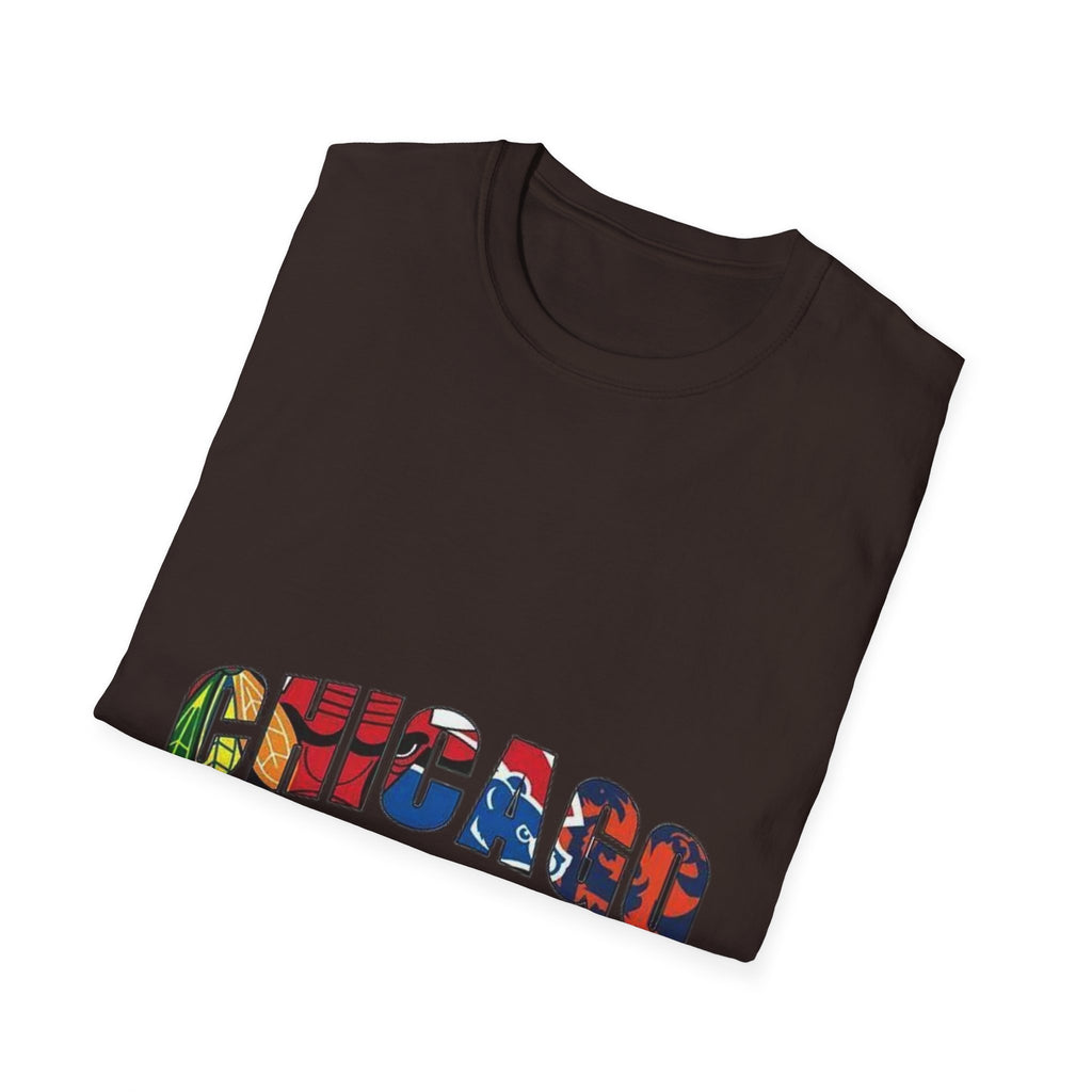 Chicago Colorful Graphic Unisex Softstyle T-Shirt