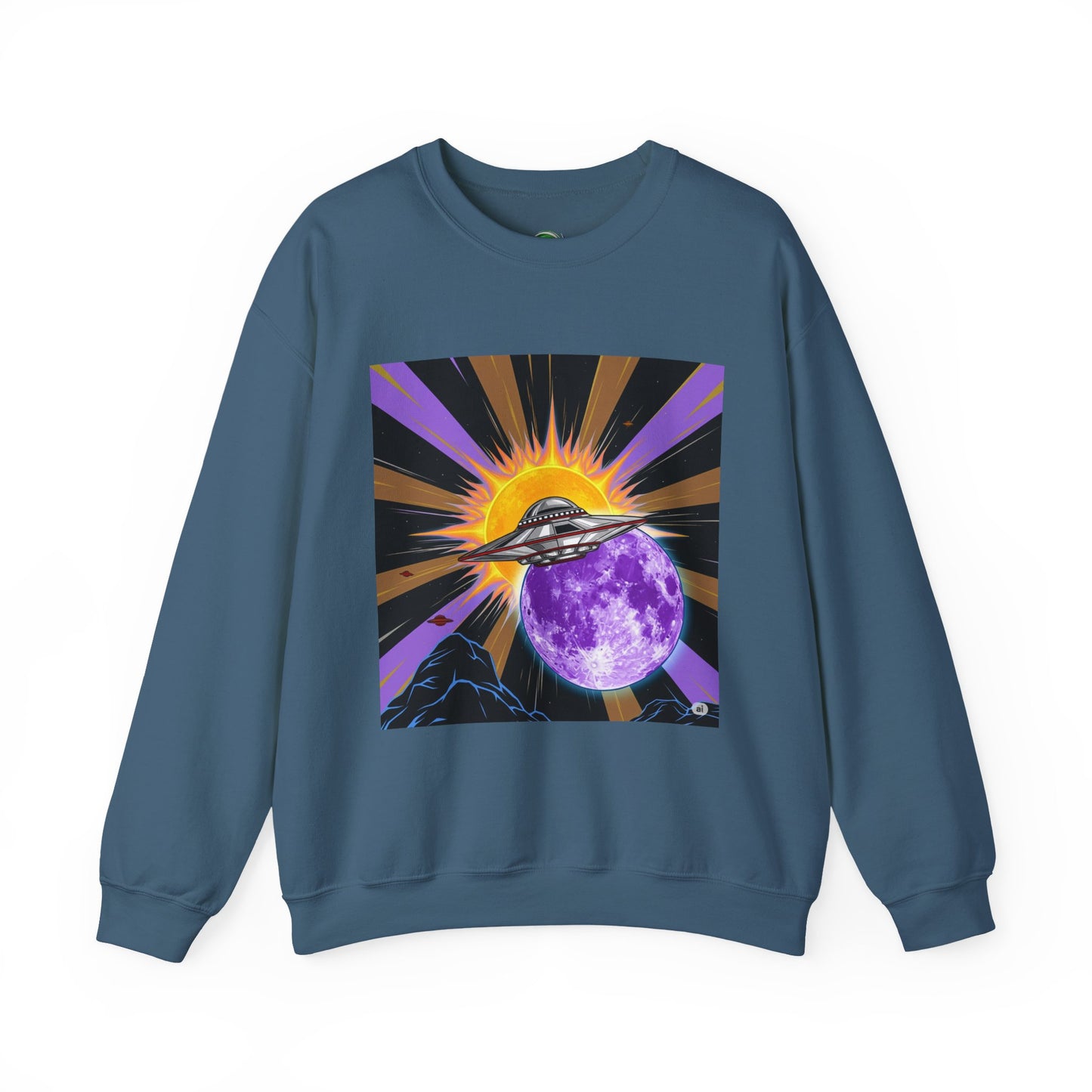 Cosmic Vibes Crewneck Sweatshirt, UFO Graphic Sweatshirt, Unisex Space Sweatshirt, Retro Astronaut Apparel, Gifts for Space Lovers, [...]