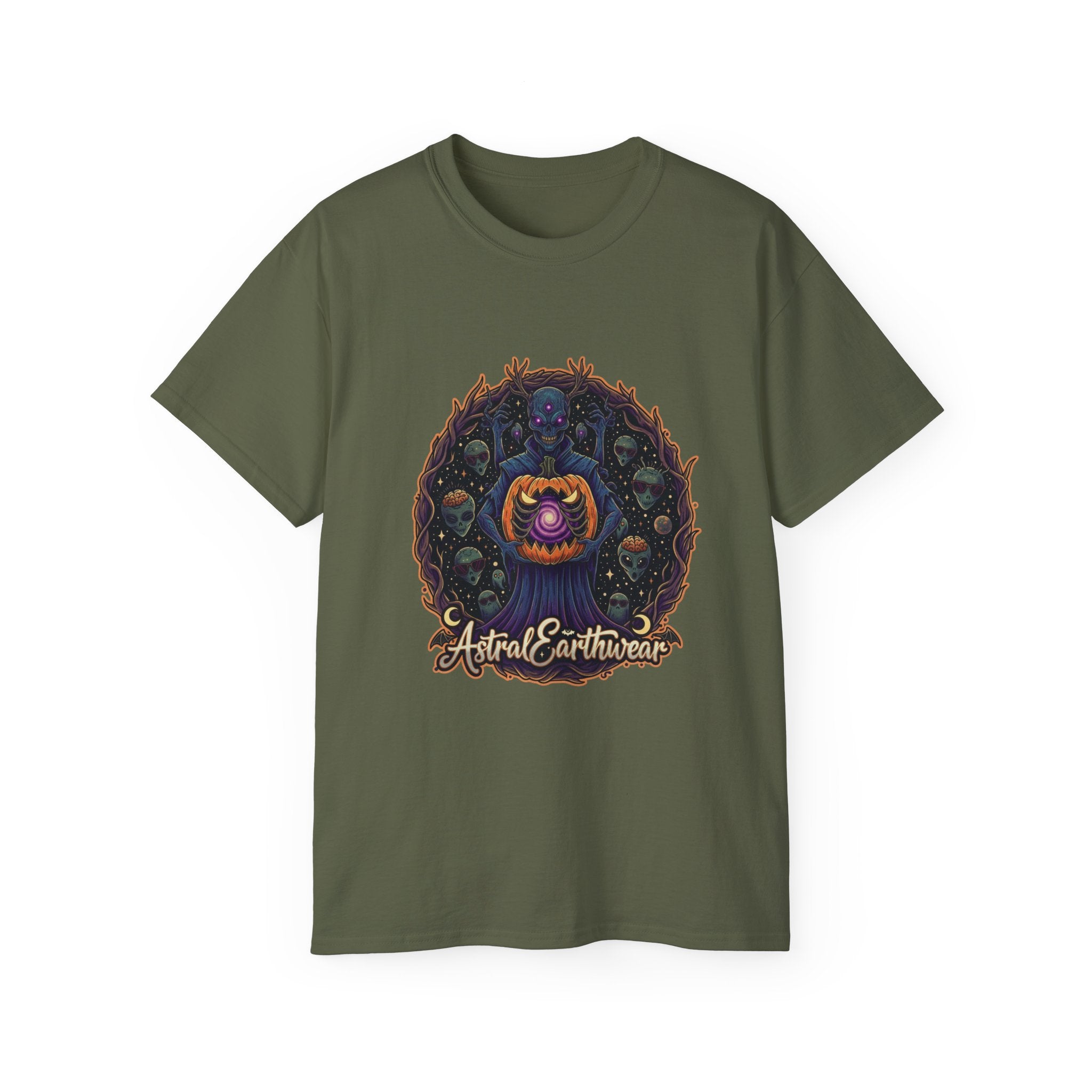Astral Earthwear Unisex Ultra Cotton Tee - Magical Graphic Shirt for Meditation, Spirituality & Nature Lovers