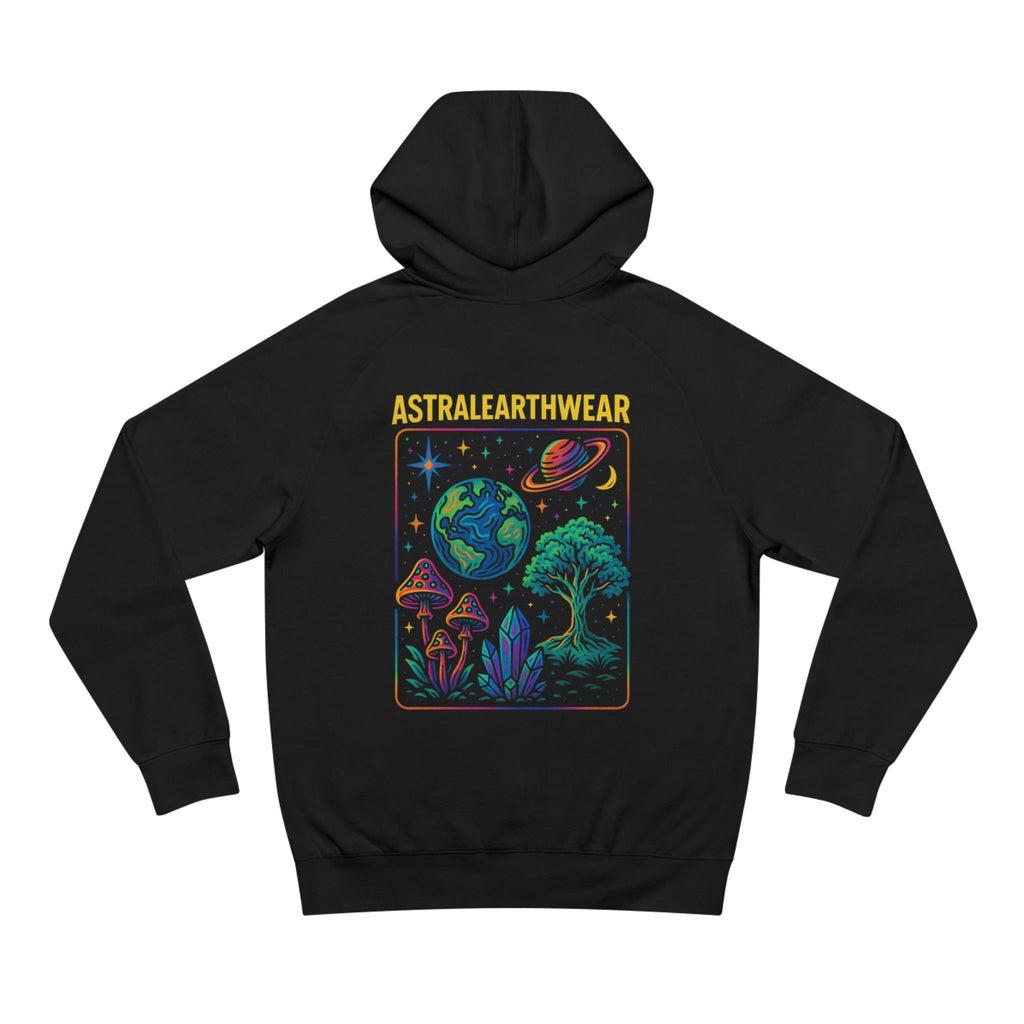 Astral Earth Hoodie - Unisex, Trendy Graphic Sweatshirt for Nature Lovers, Cozy Casual Wear for Festivals, Perfect Gift