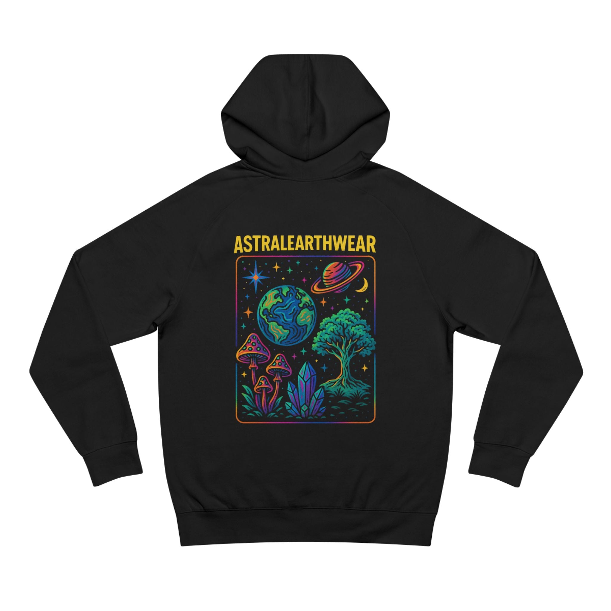 Astral Earth Hoodie - Unisex, Trendy Graphic Sweatshirt for Nature Lovers, Cozy Casual Wear for Festivals, Perfect Gift